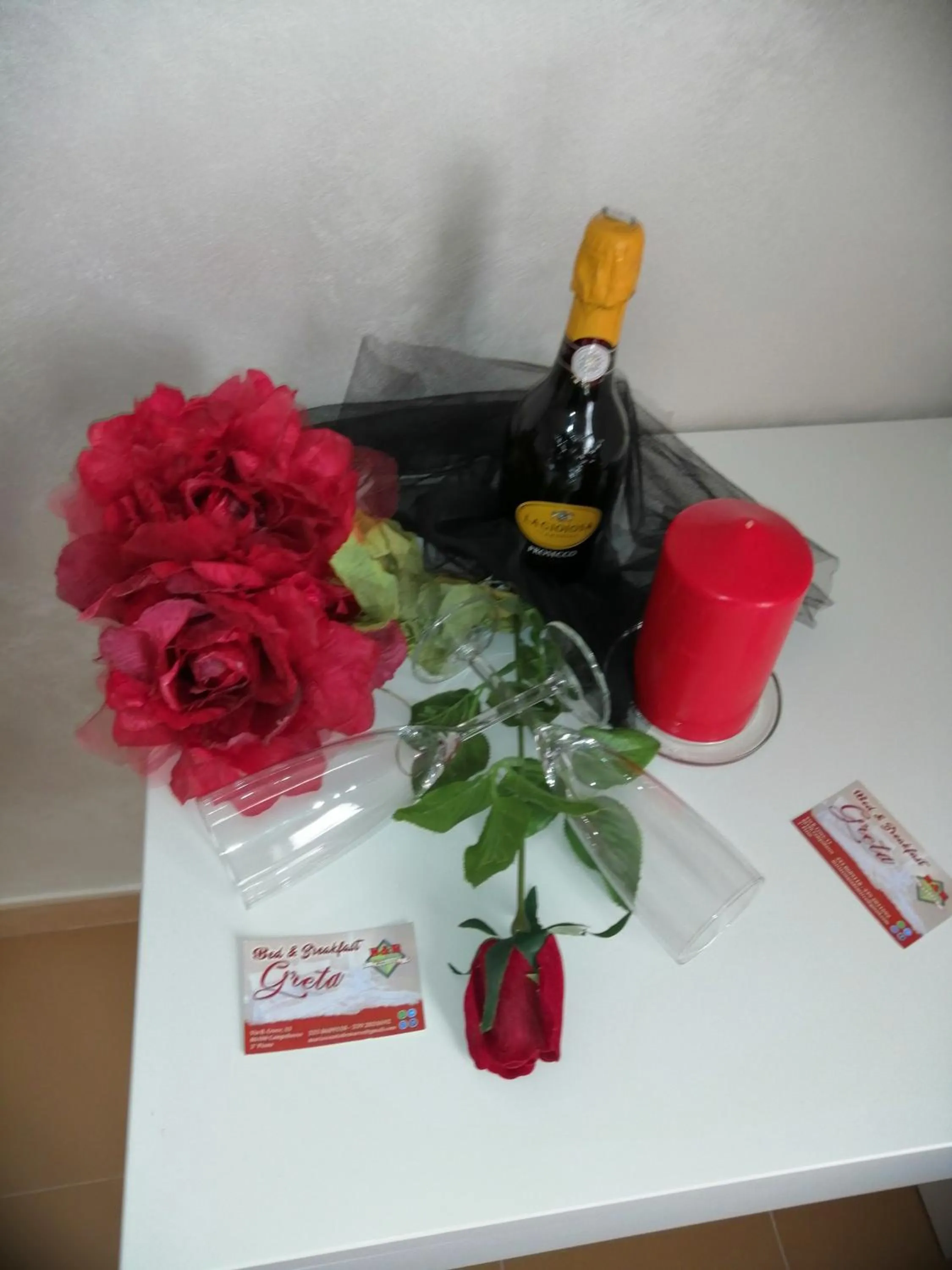 Alcoholic drinks in B&B Greta