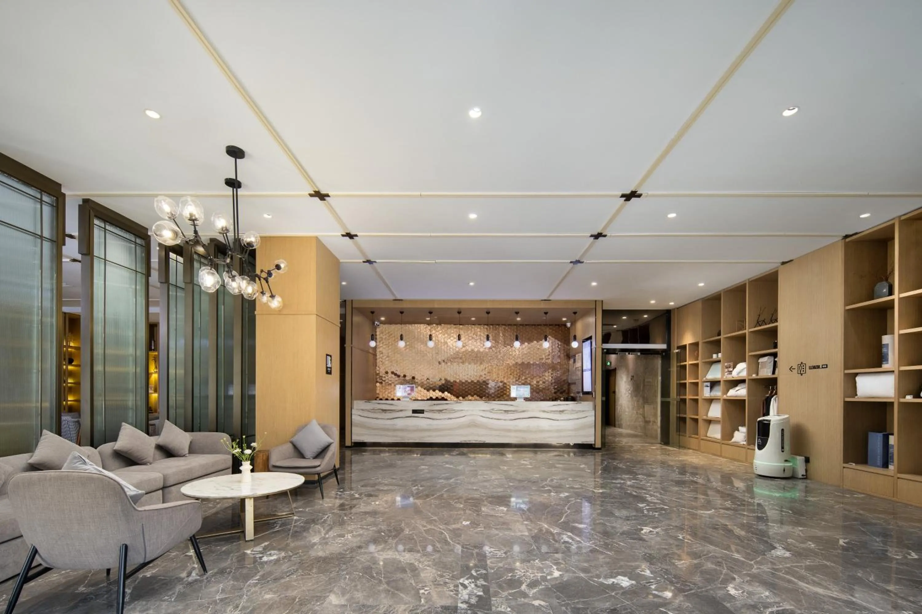 Lobby or reception in Atour Hotel Changzhou Dinosaur Park