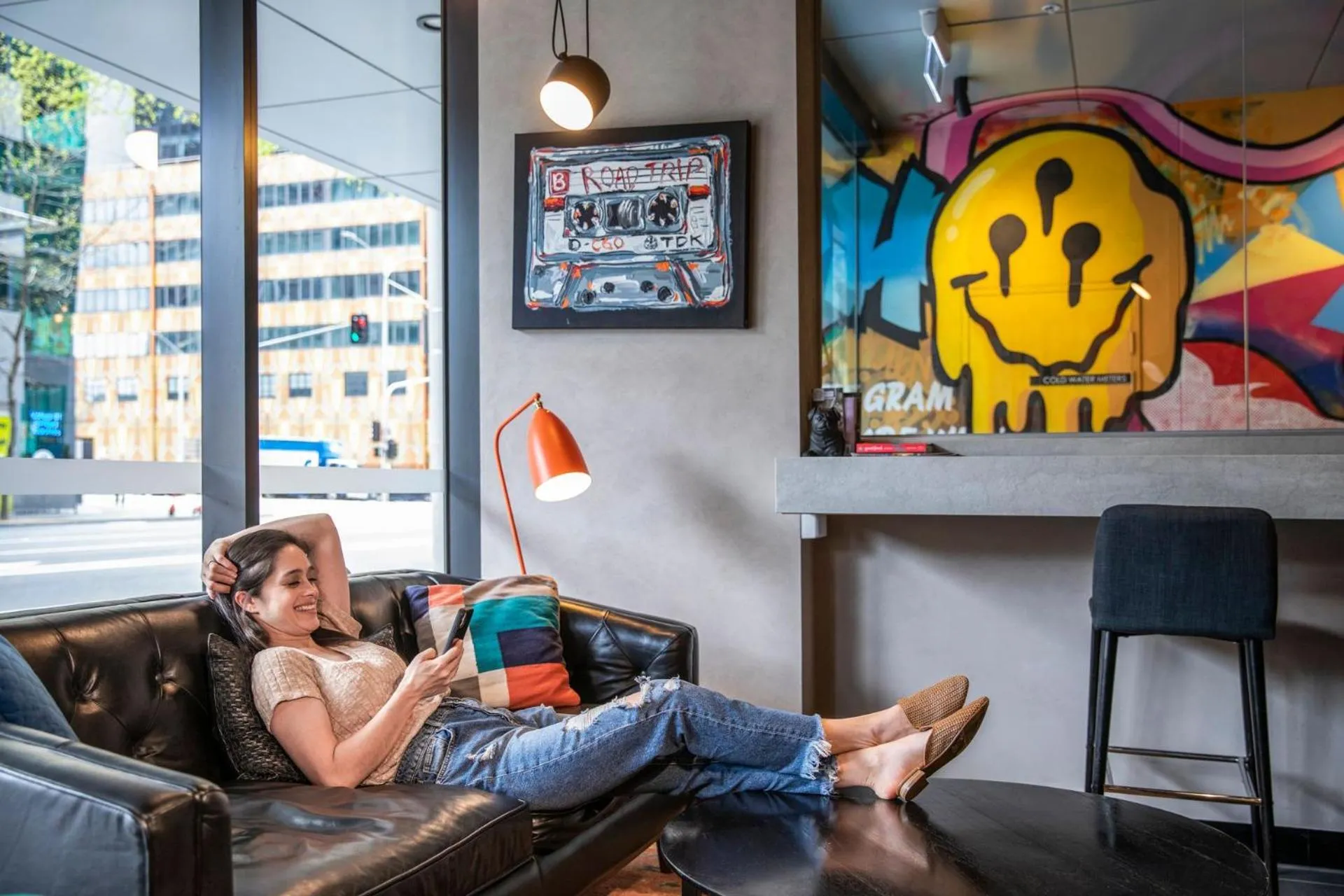 Lobby or reception in Ink Hotel Melbourne Southbank