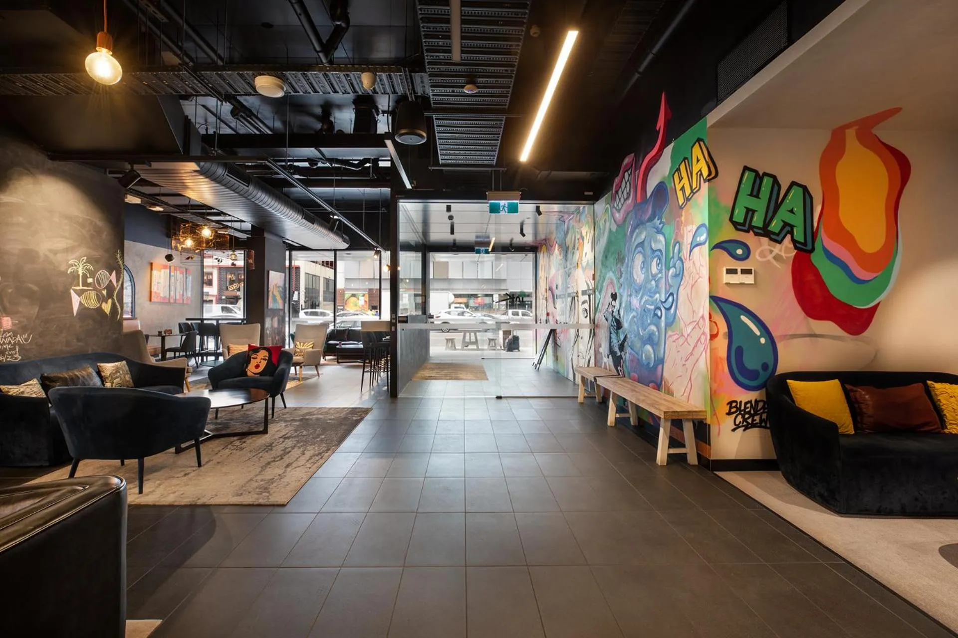 Lobby or reception in Ink Hotel Melbourne Southbank