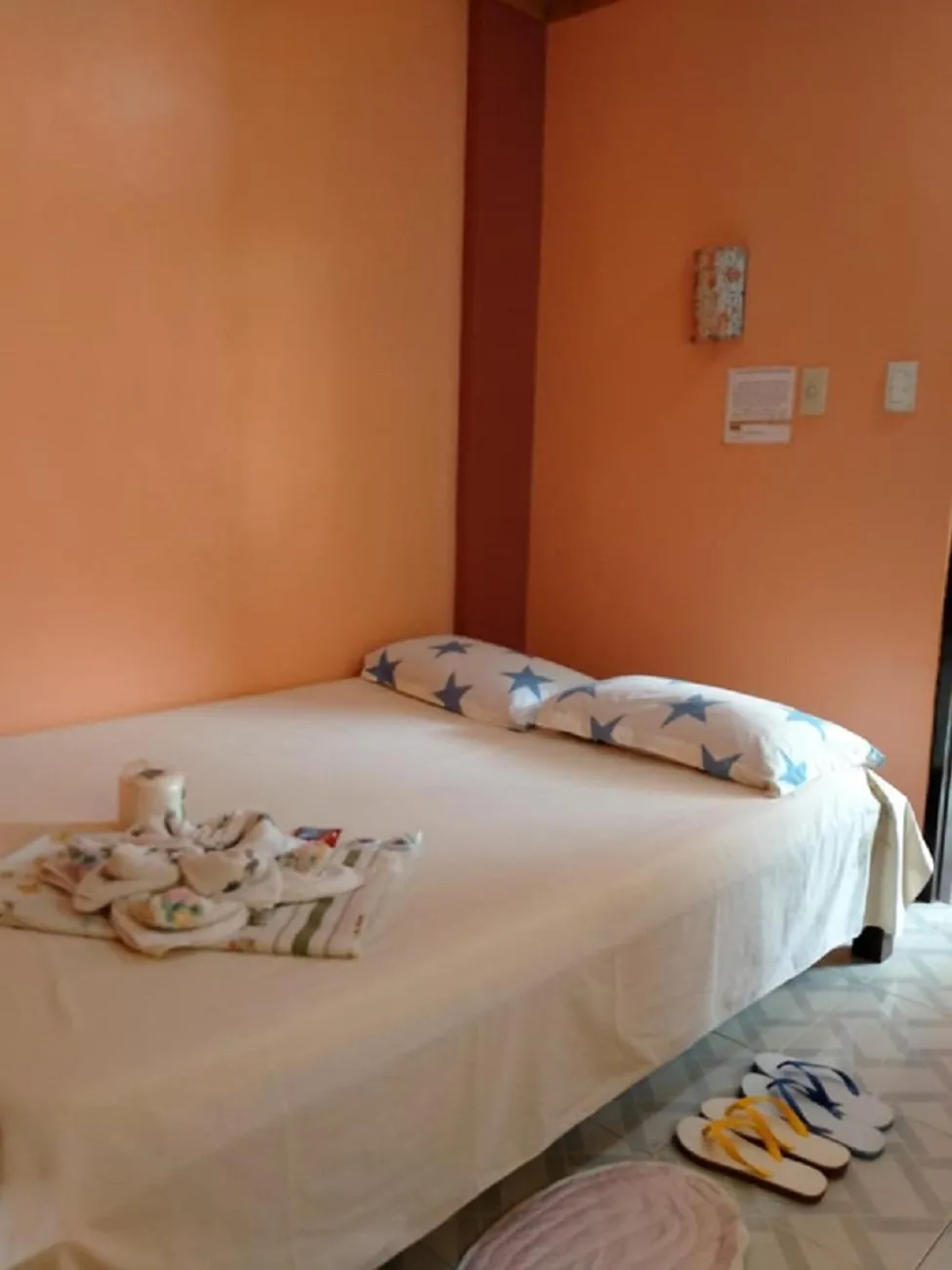 Bed in D'MESA Seacretlodge and Restaurant