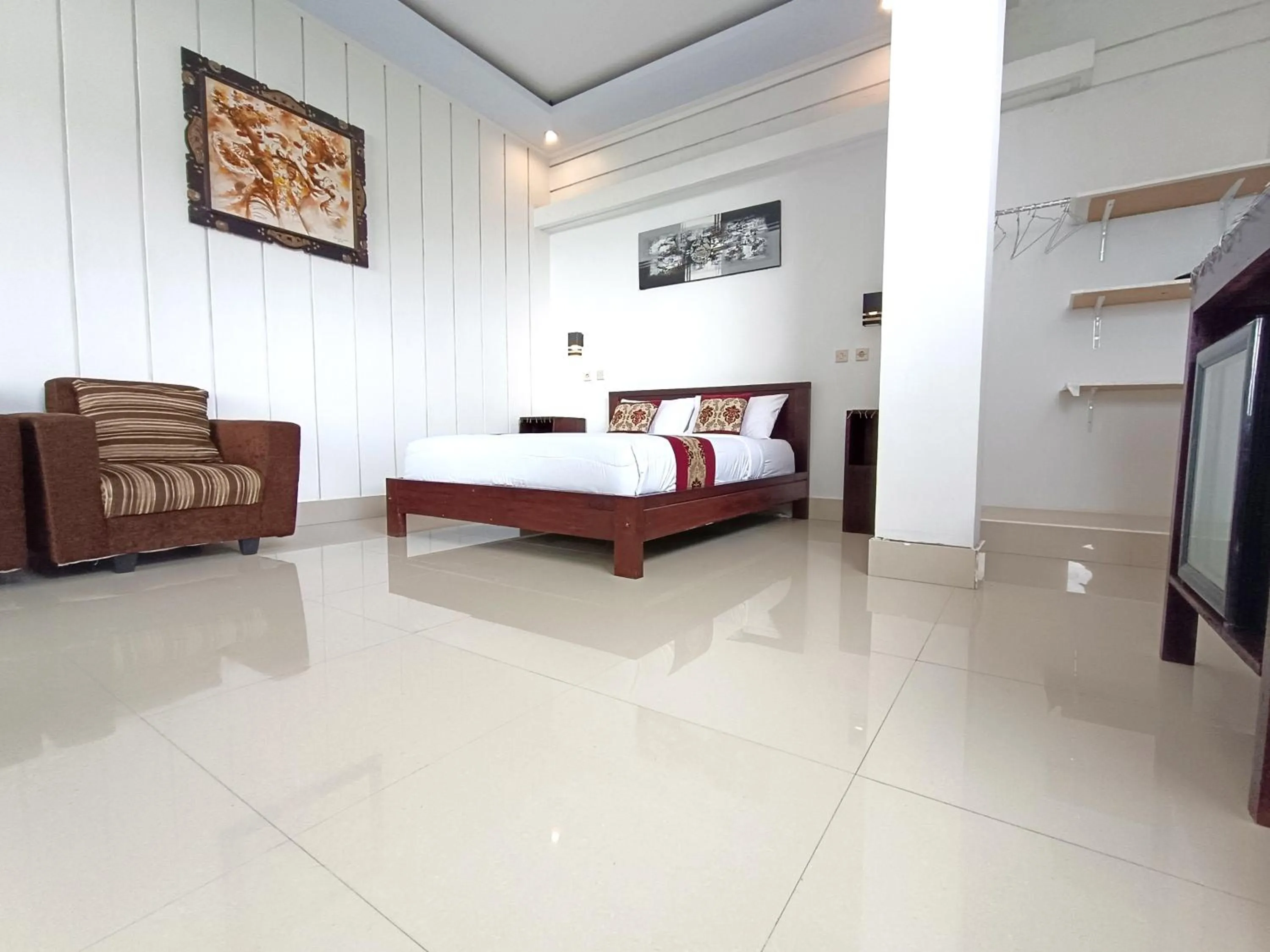 Bed in La Montaña Bali & Spa