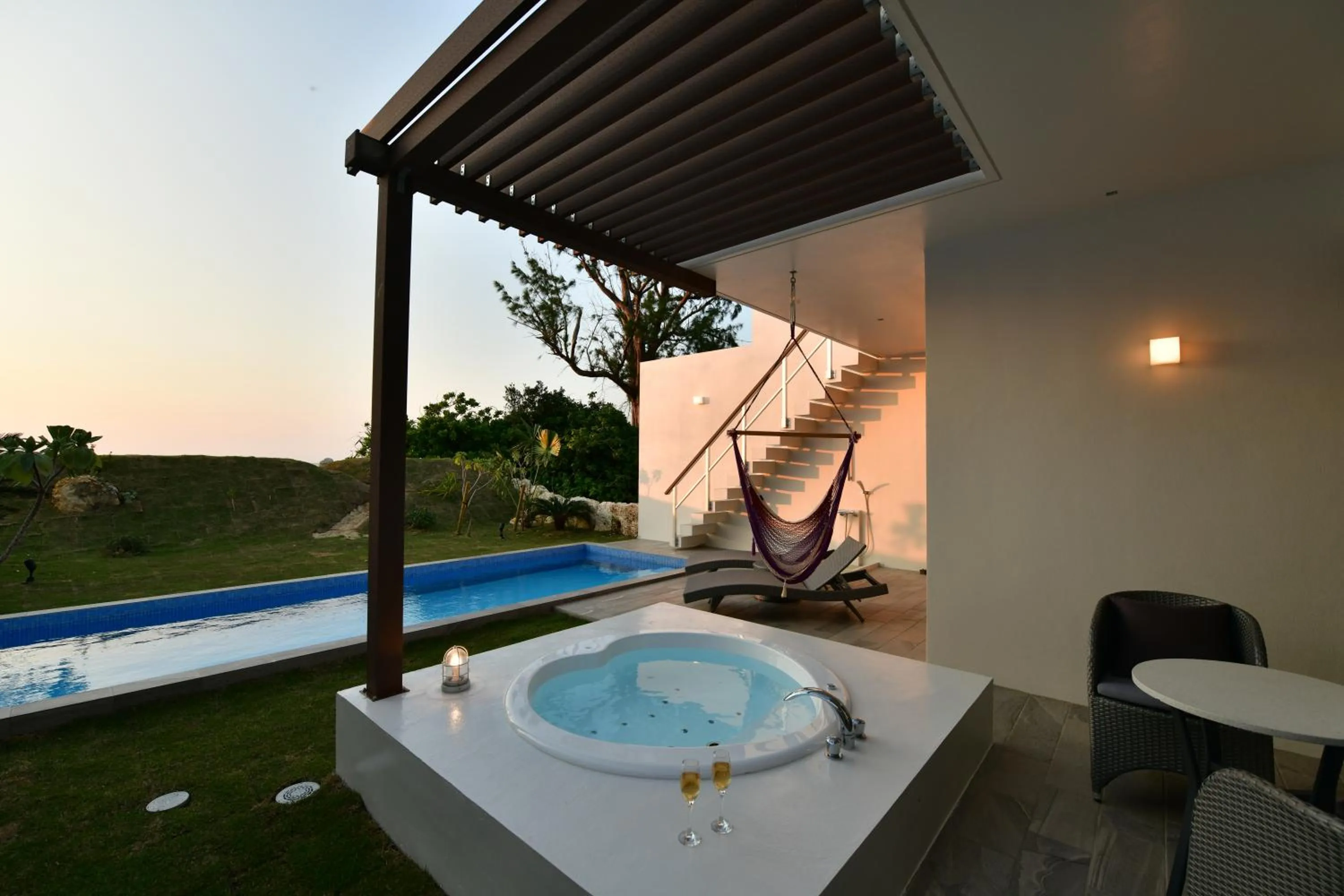 Pool view in Feliz Villa Suite Irabujima Sawada