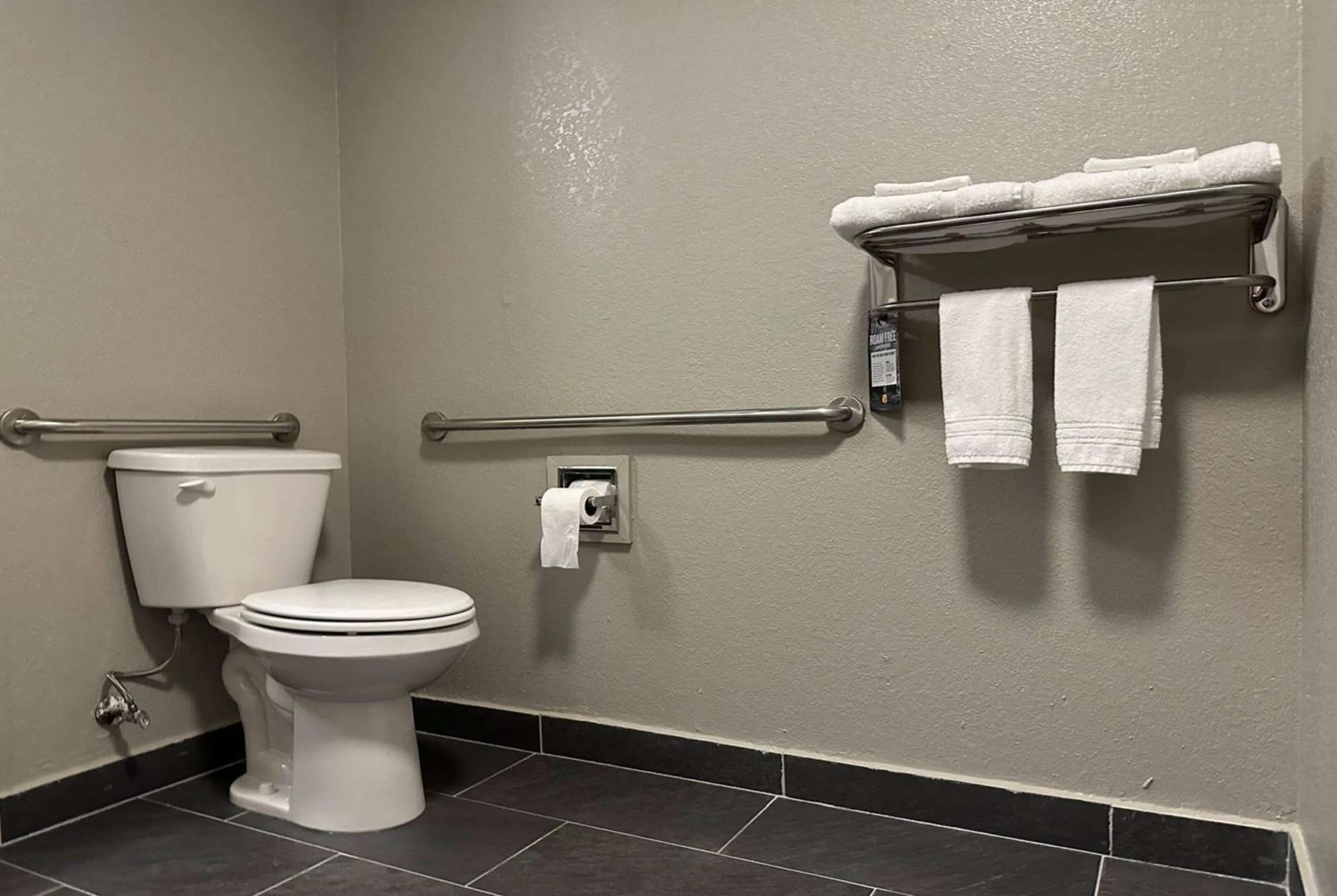 Toilet in Super 8 by Wyndham Monroe