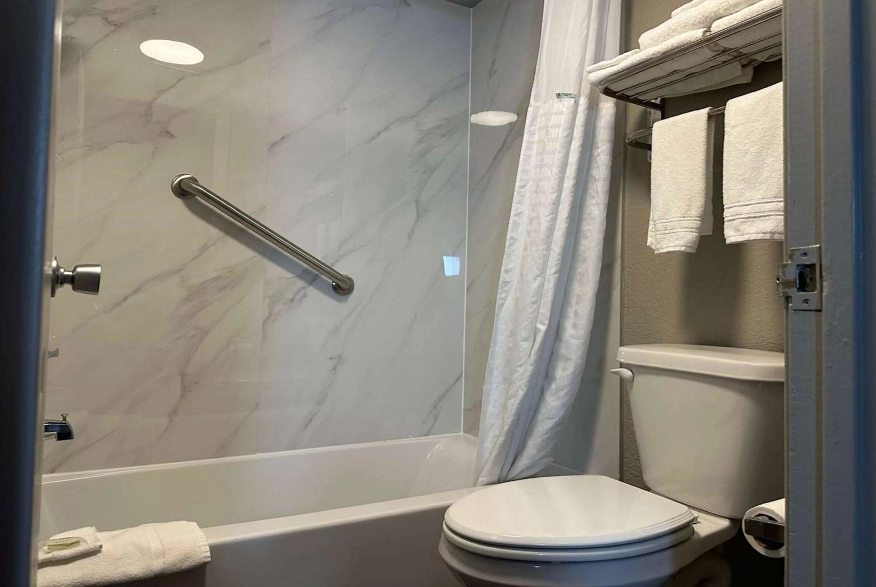 Shower in Super 8 by Wyndham Monroe