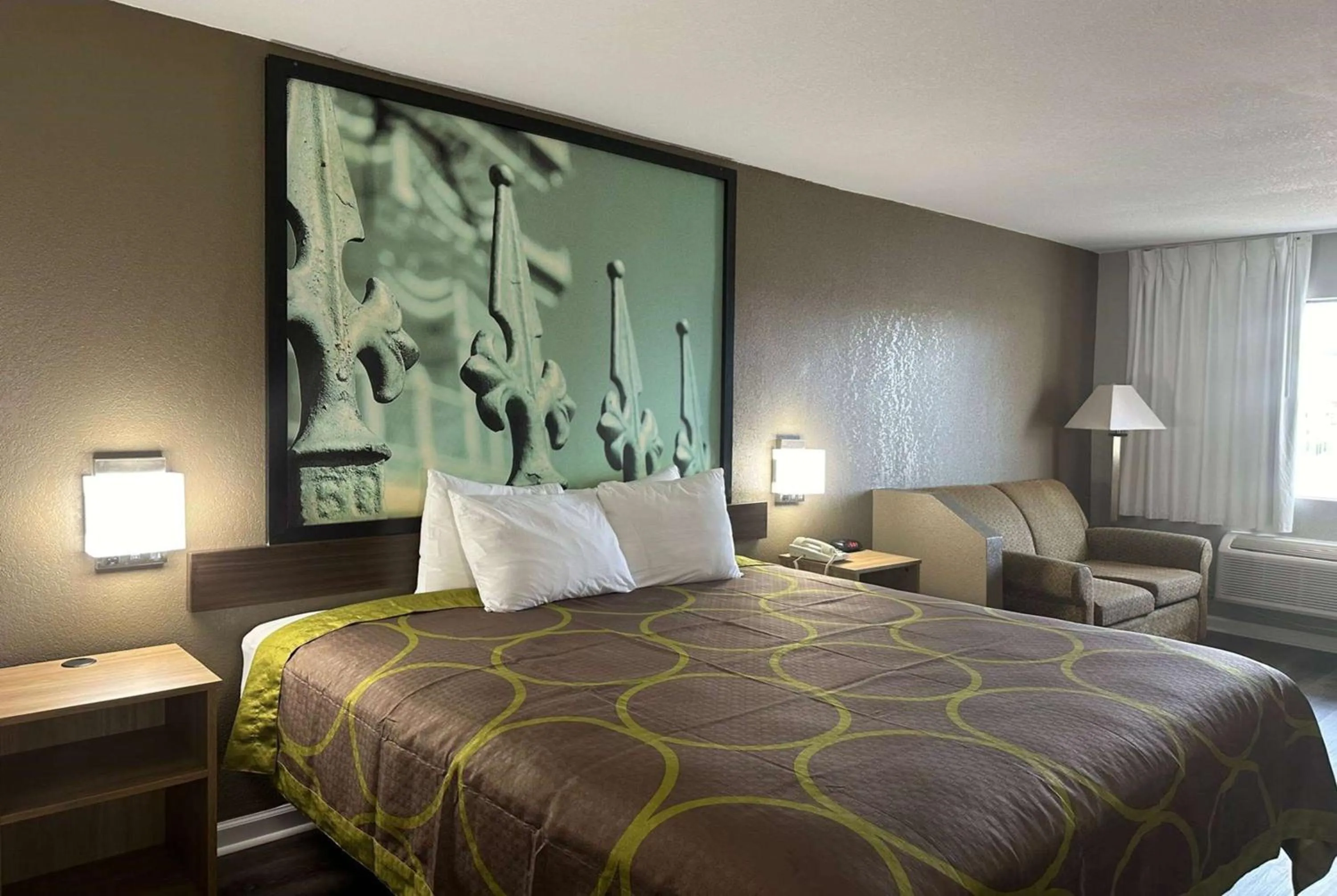 Bed in Super 8 by Wyndham Monroe