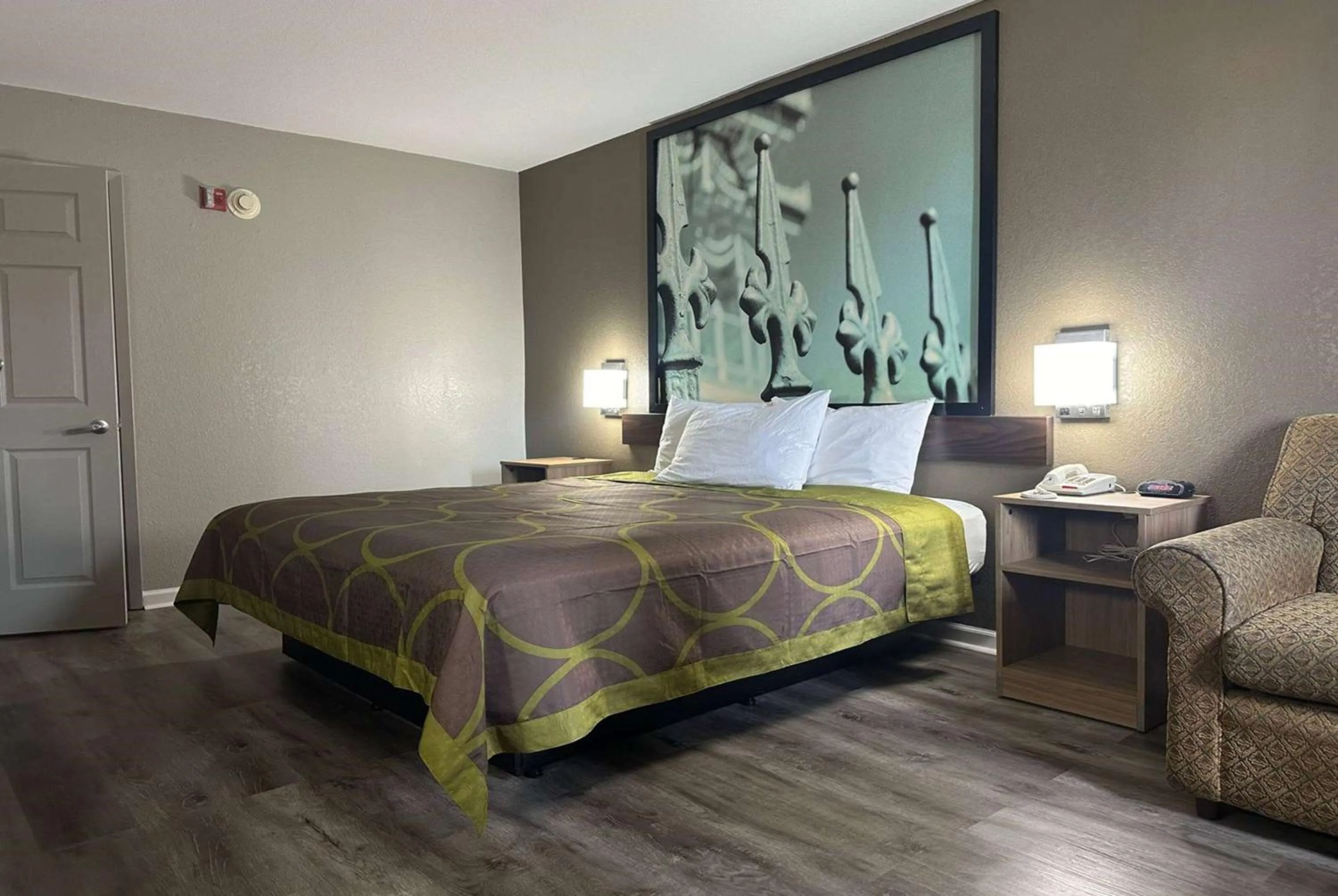 Bed in Super 8 by Wyndham Monroe