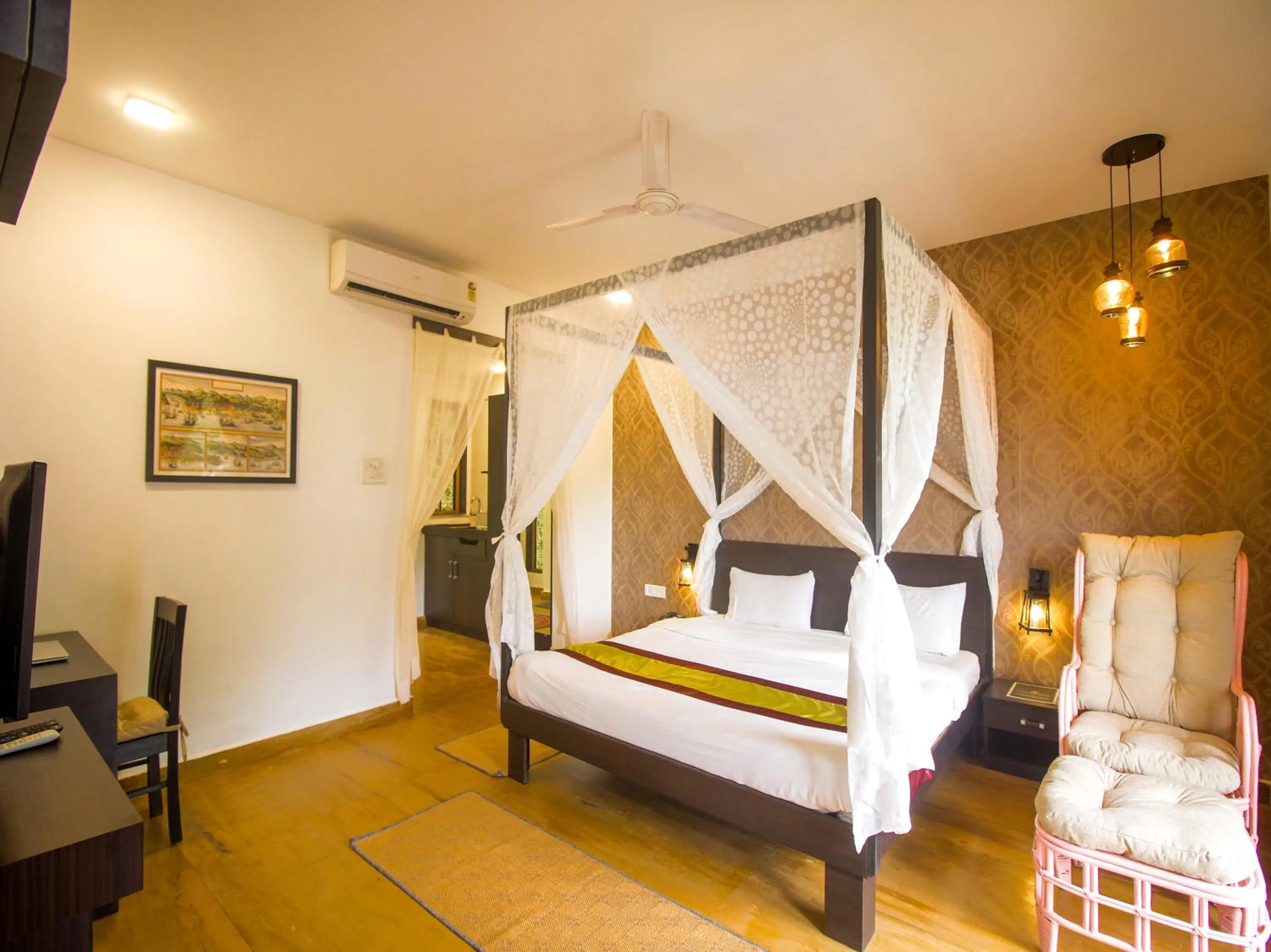 Bed in Verandah - A Beautiful Story, Near Anjuna Beach