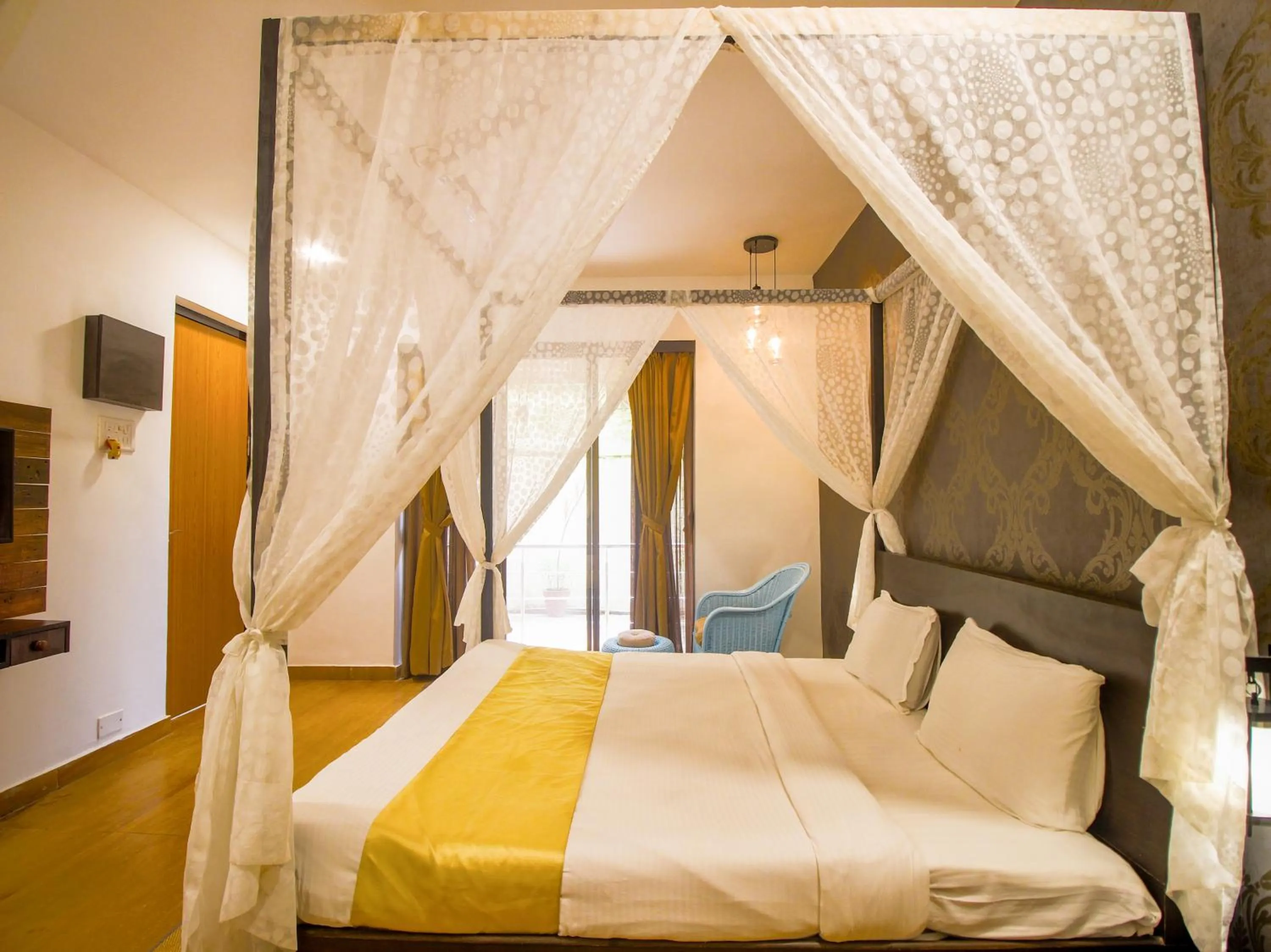 Photo of the whole room, Bed in Verandah - A Beautiful Story, Near Anjuna Beach