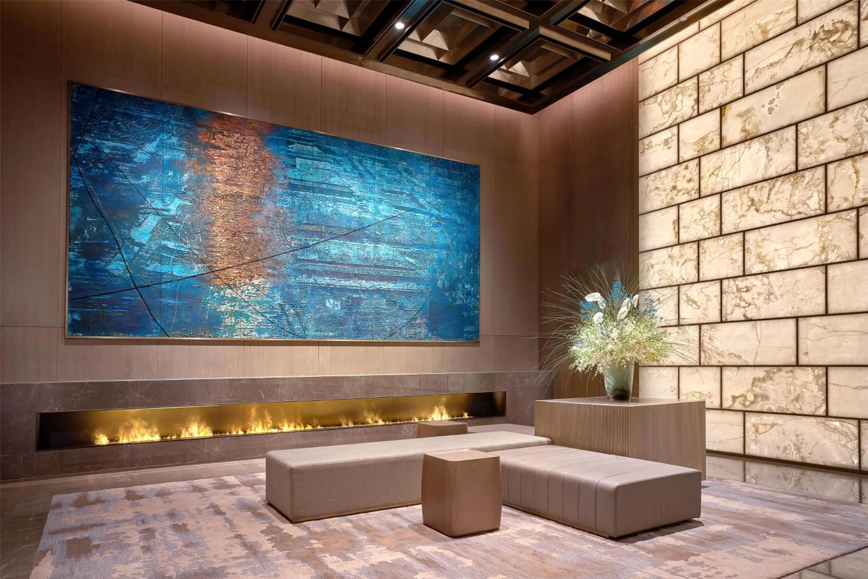 Lobby or reception in Kempinski Hotel Nanjing