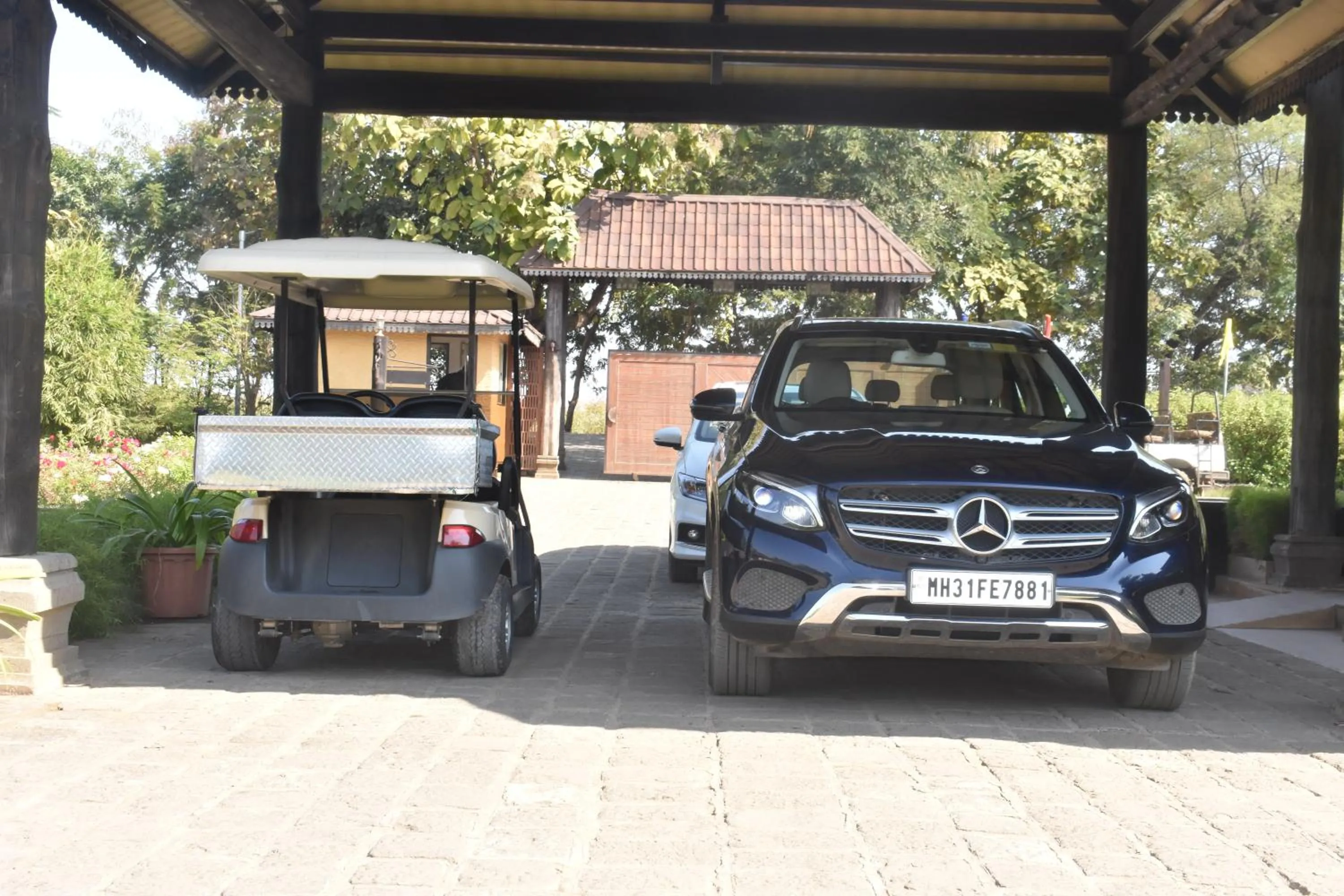 Parking in WelcomHeritage Tadoba Vanya Villas Resort & Spa
