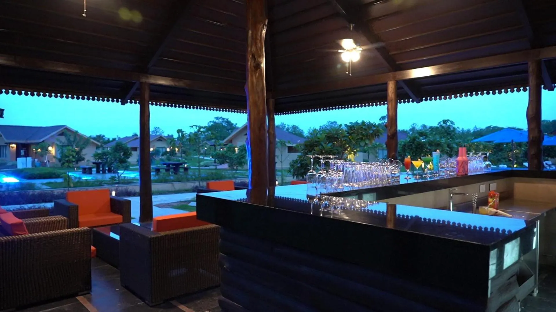 Lounge or bar in WelcomHeritage Tadoba Vanya Villas Resort & Spa