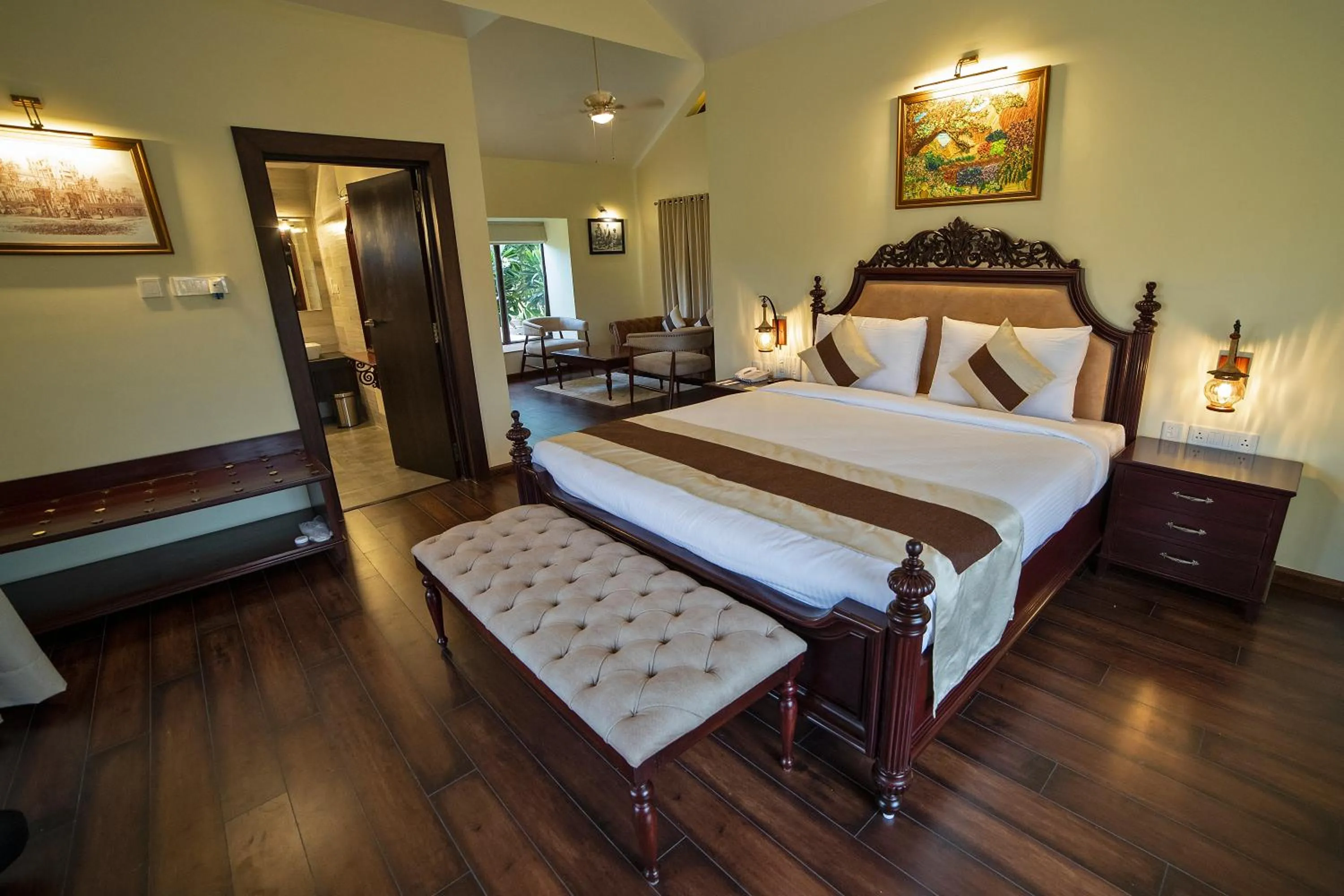 Photo of the whole room, Bed in WelcomHeritage Tadoba Vanya Villas Resort & Spa