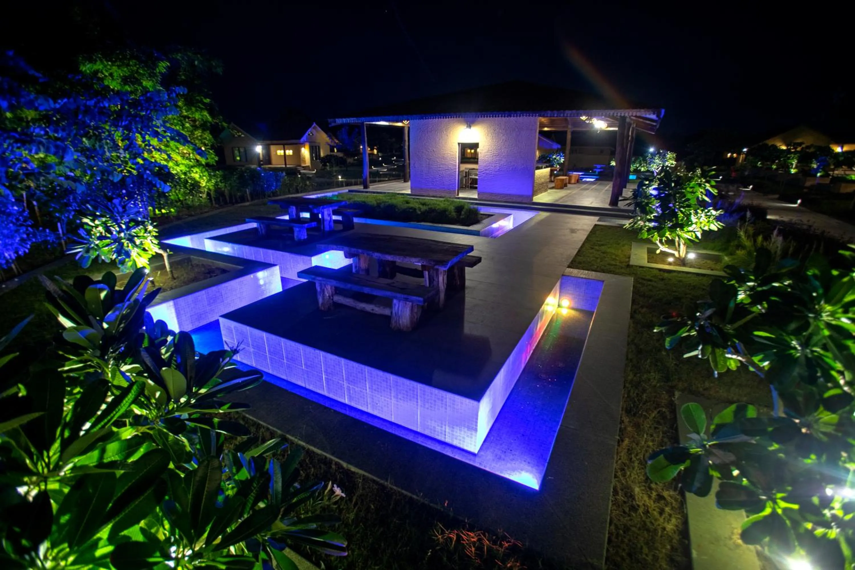 Pool view in WelcomHeritage Tadoba Vanya Villas Resort & Spa