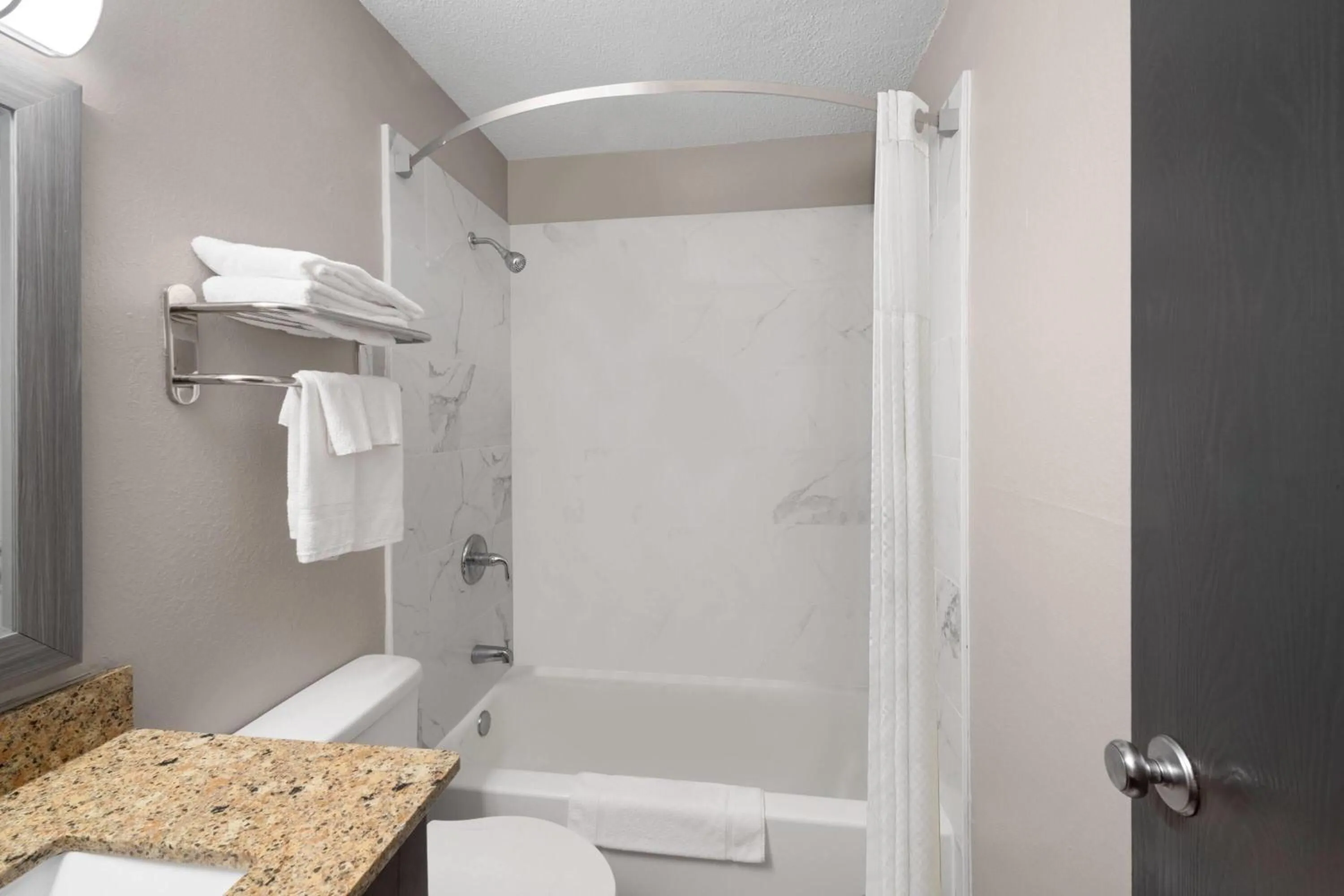 Bathroom in Super 8 by Wyndham Farmville