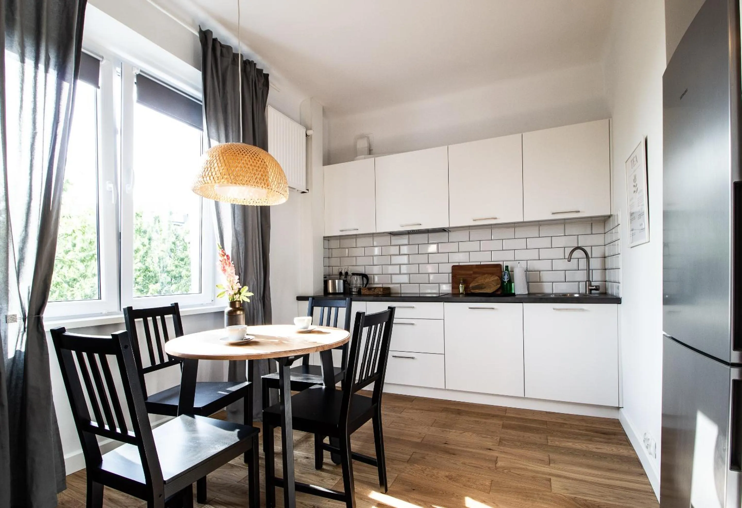 Kitchen or kitchenette in Old Town Krasiński Garden by BookingHost