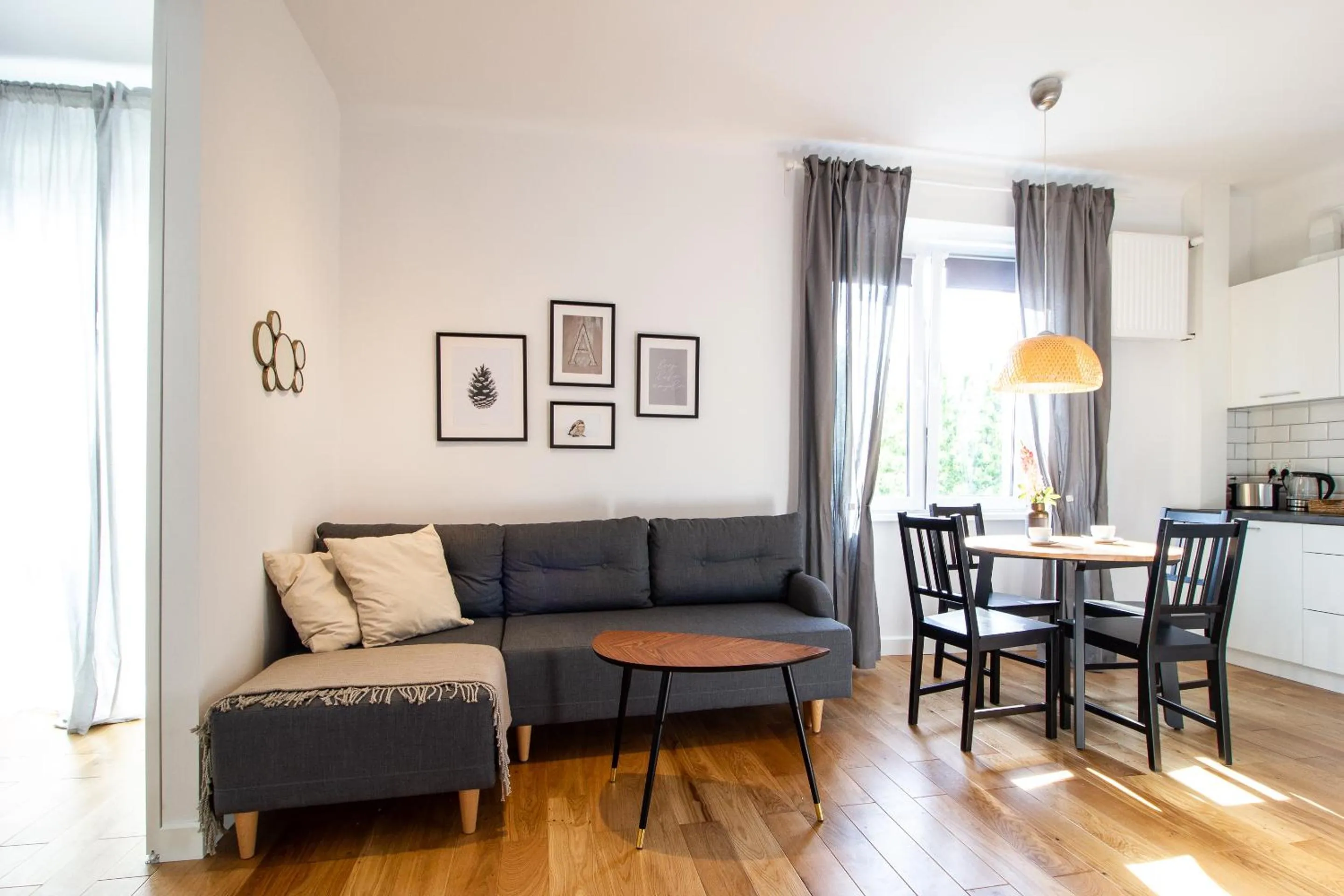 Living room in Old Town Krasiński Garden by BookingHost