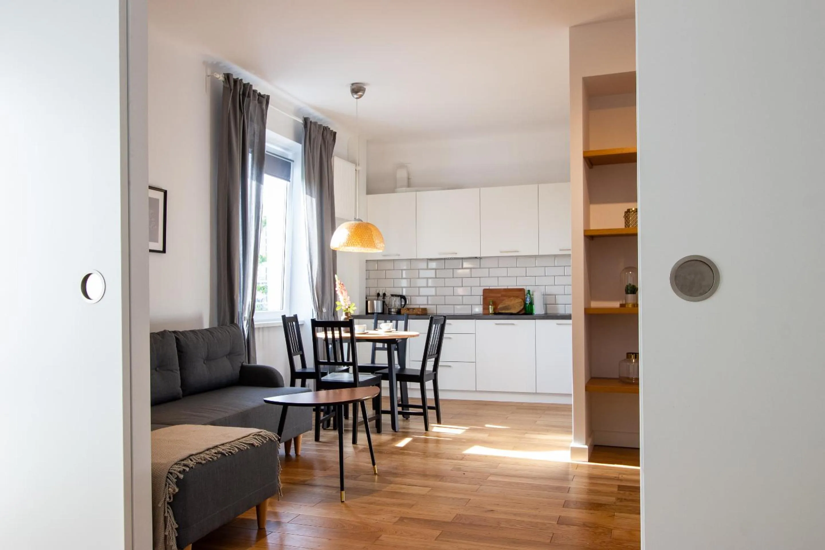 Living room in Old Town Krasiński Garden by BookingHost