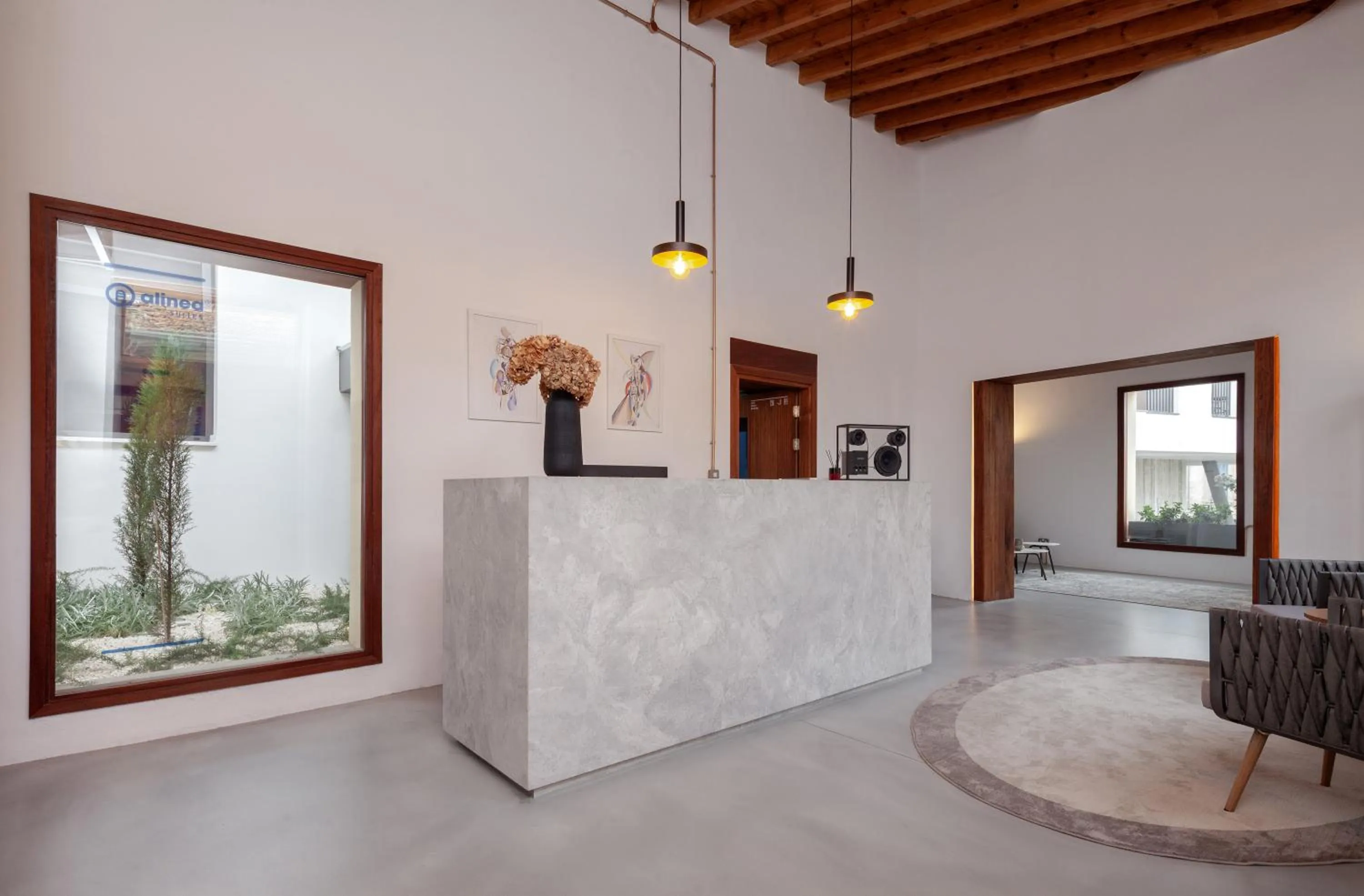 Lobby or reception in Alinea Suites Limassol Center