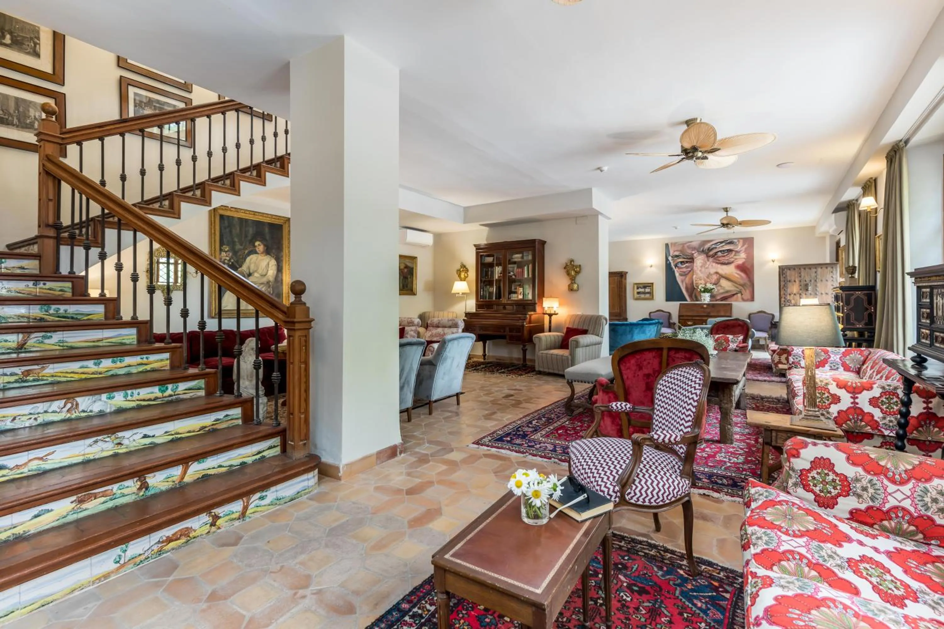 Seating area in Alquería Calatrava B&B