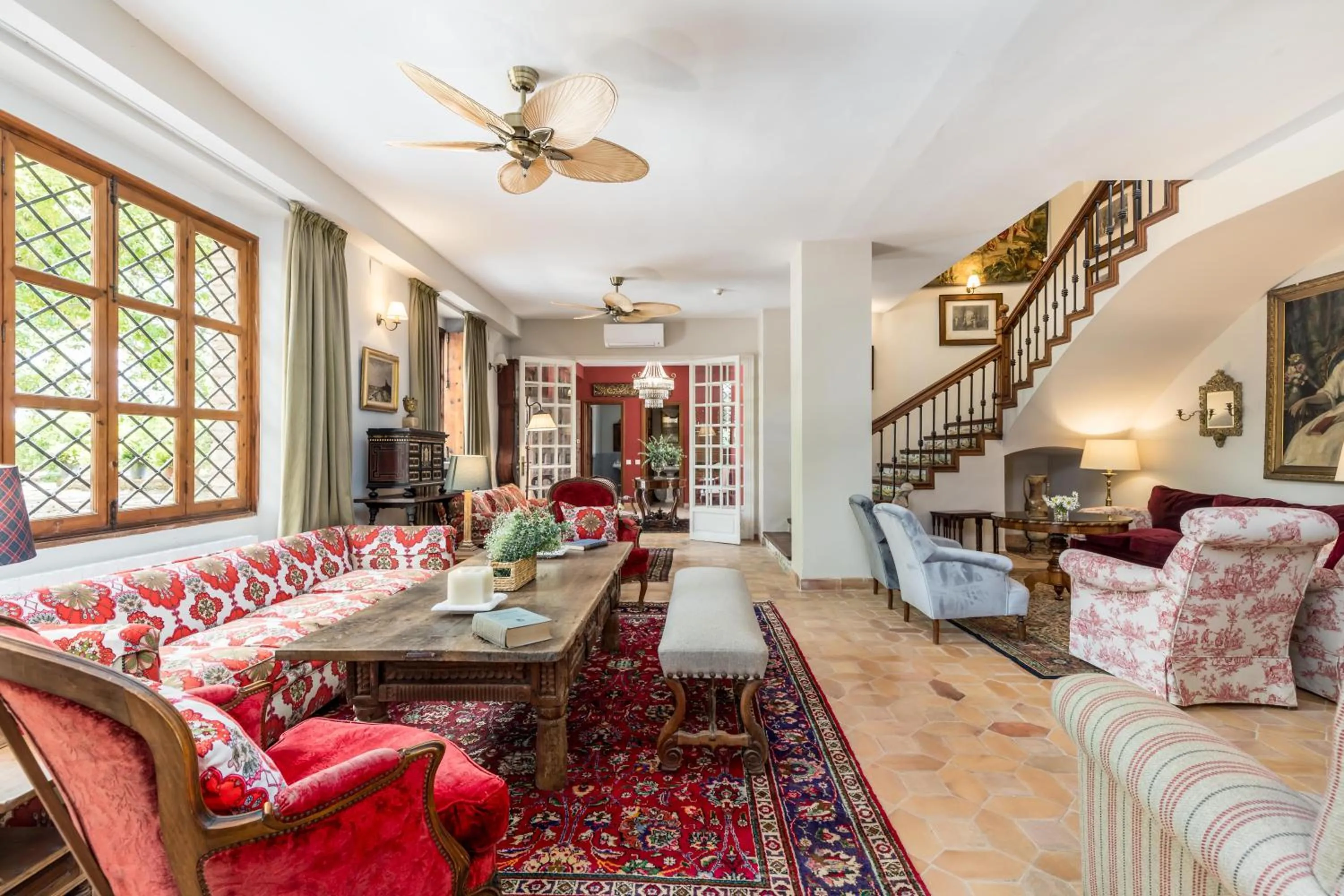 Seating area in Alquería Calatrava B&B