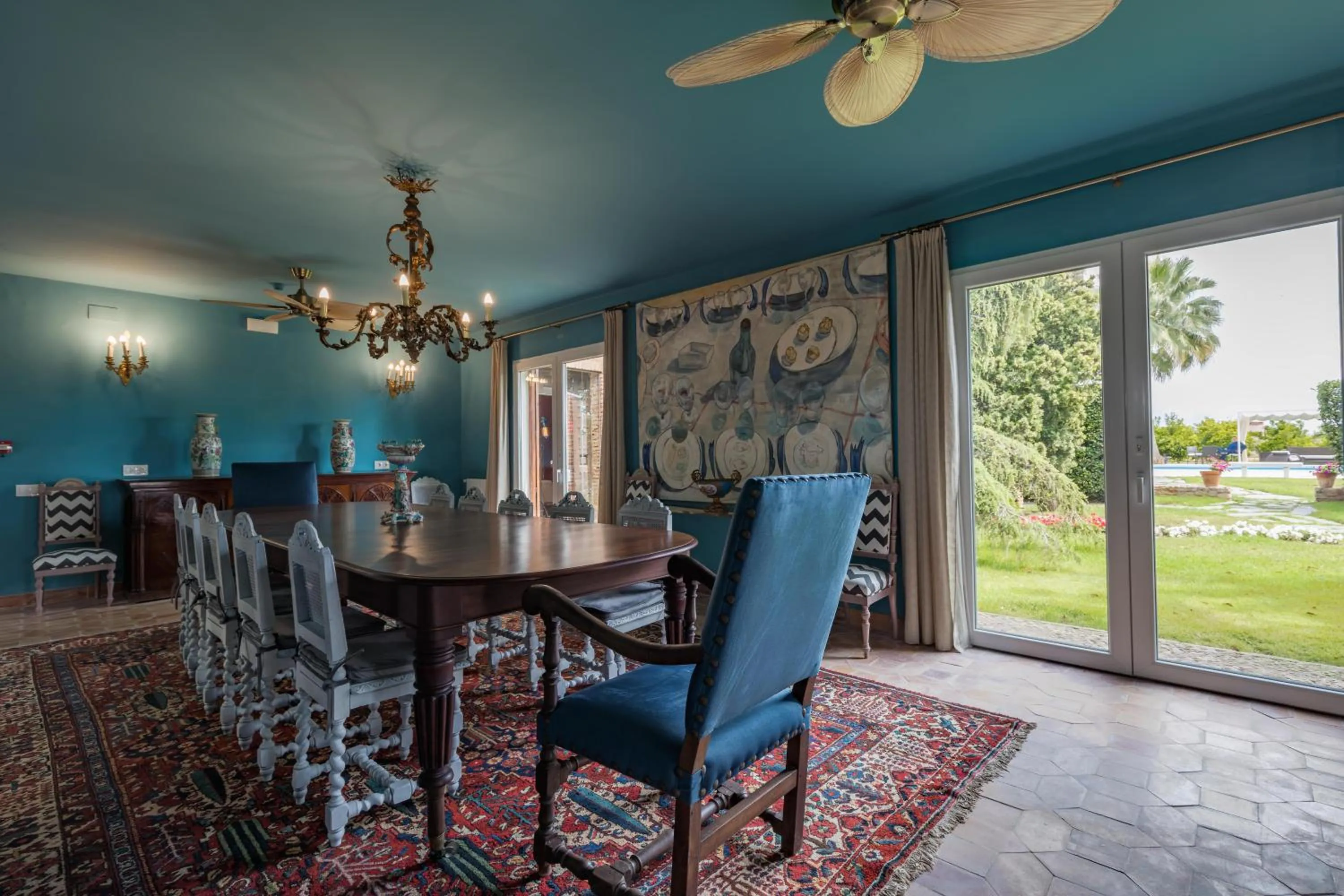 Dining area in Alquería Calatrava B&B
