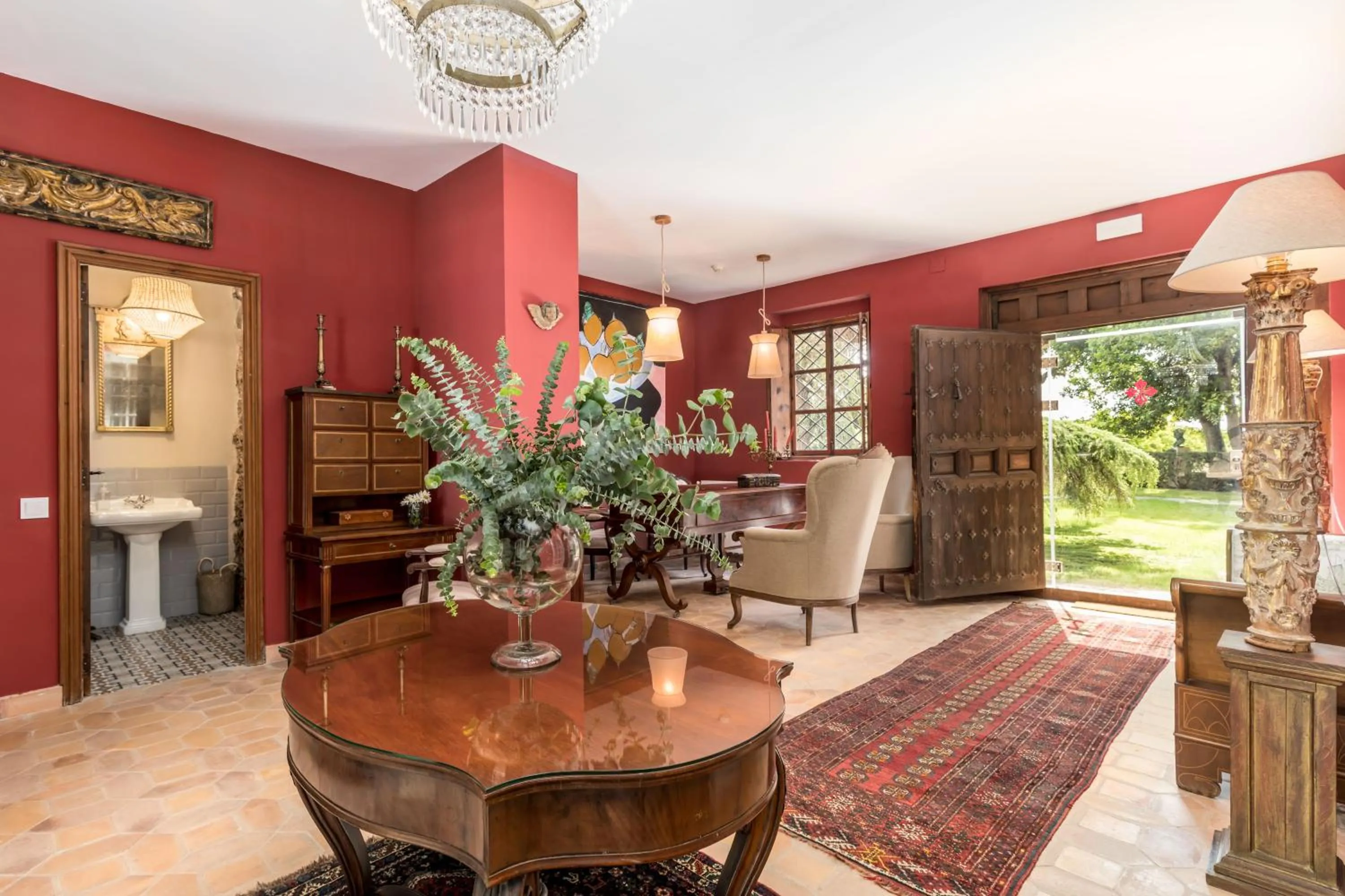 Lobby or reception in Alquería Calatrava B&B