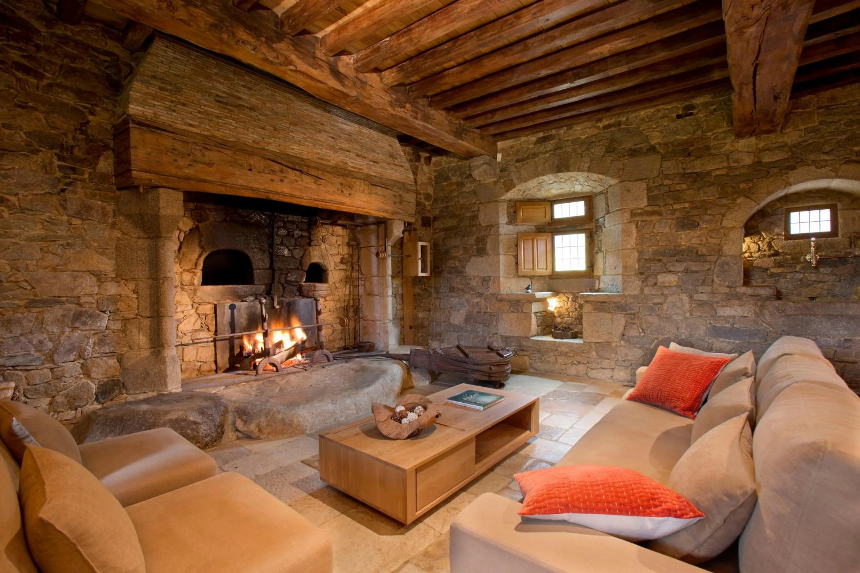 fireplace in Domaine des Etangs, Auberge Collection