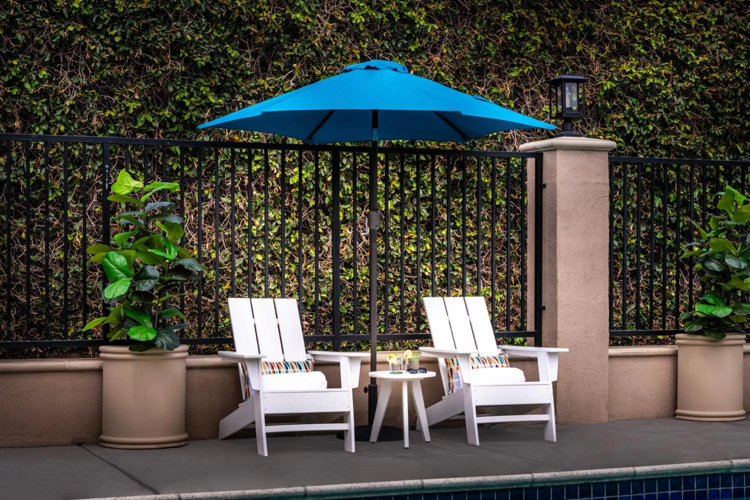 Swimming pool in Alpine Inn near Convention Center and the Park