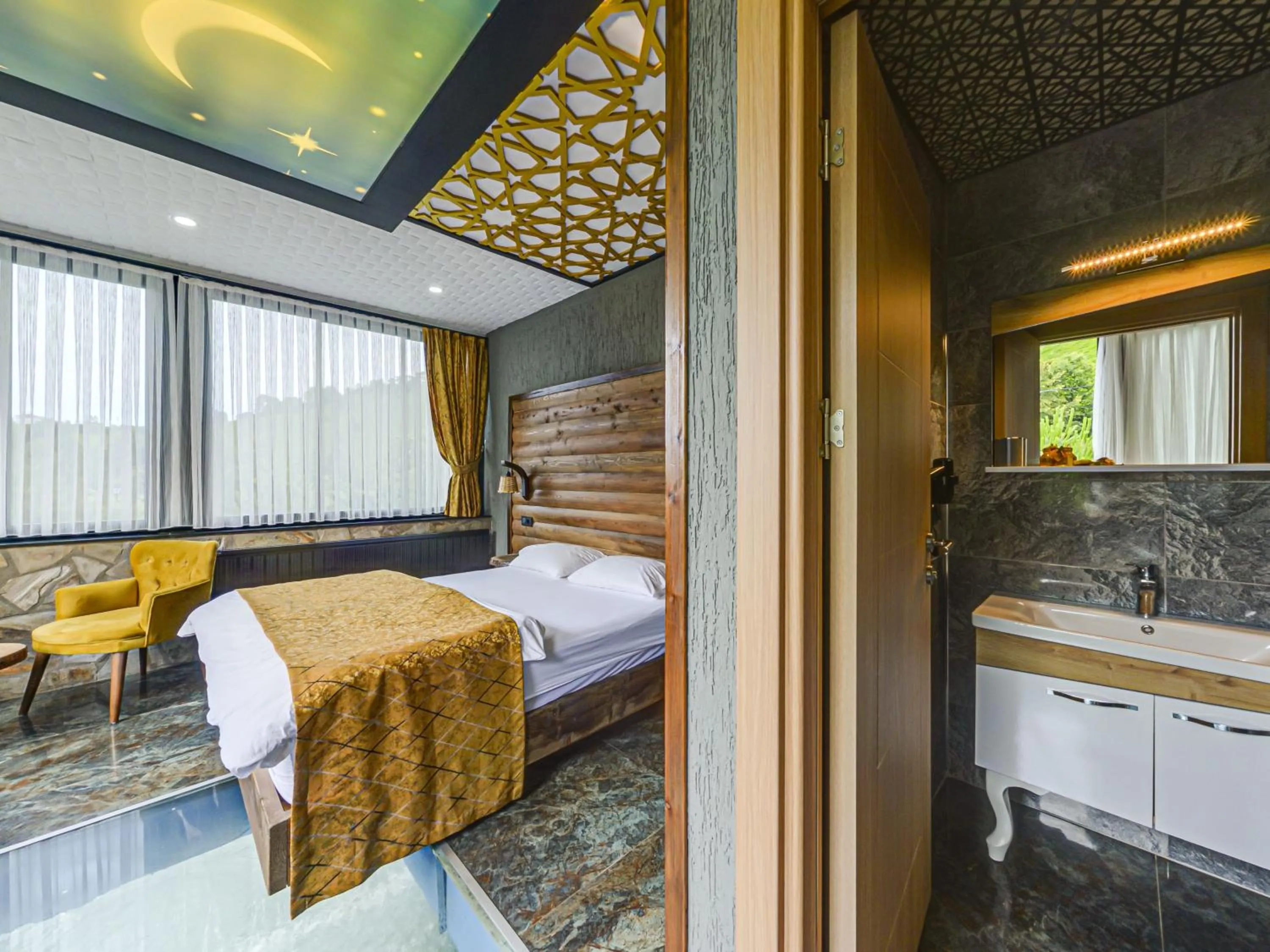 Bed in Mcora Tatil Köyü