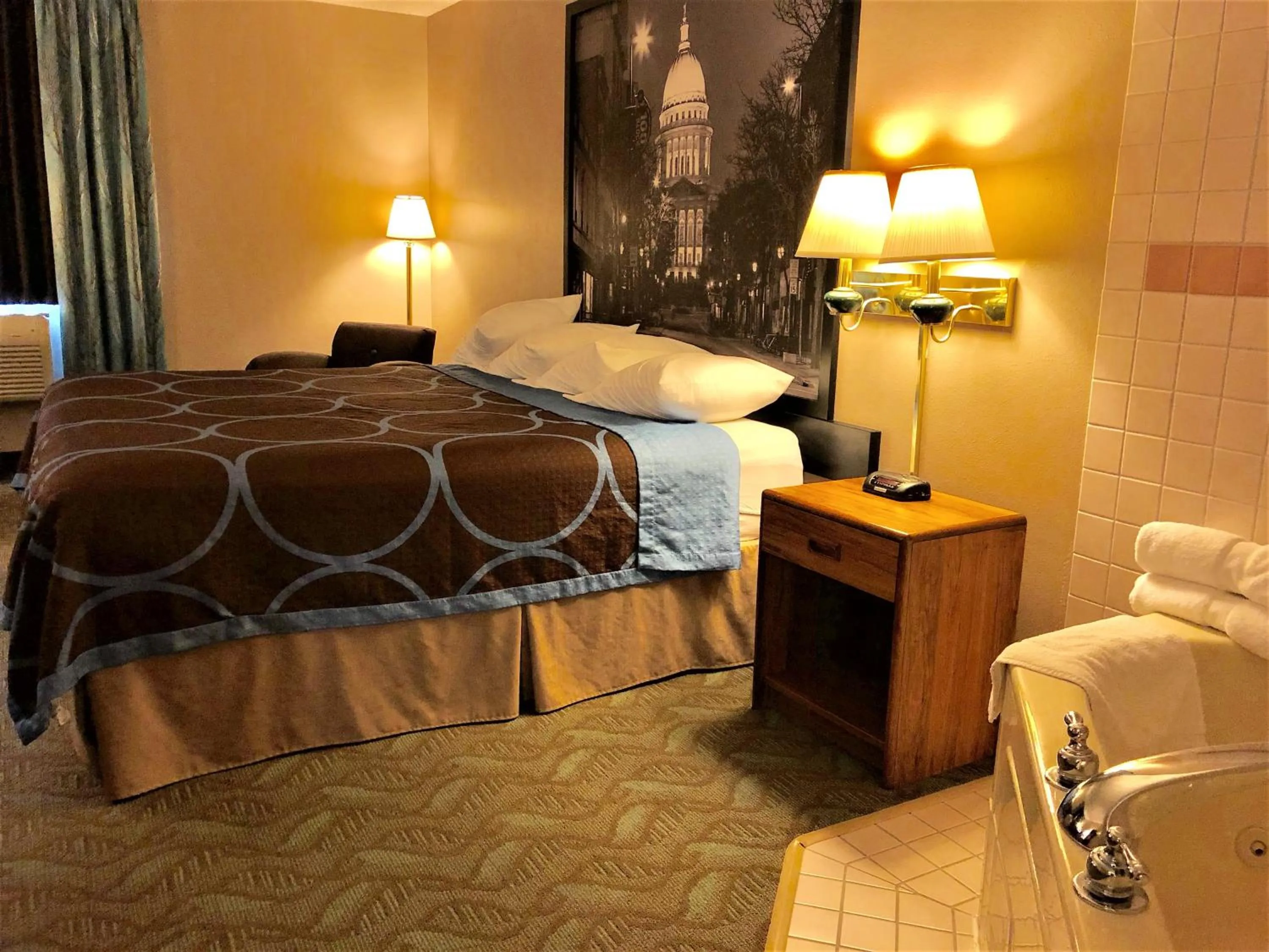 Bedroom in Super 8 by Wyndham Dodgeville