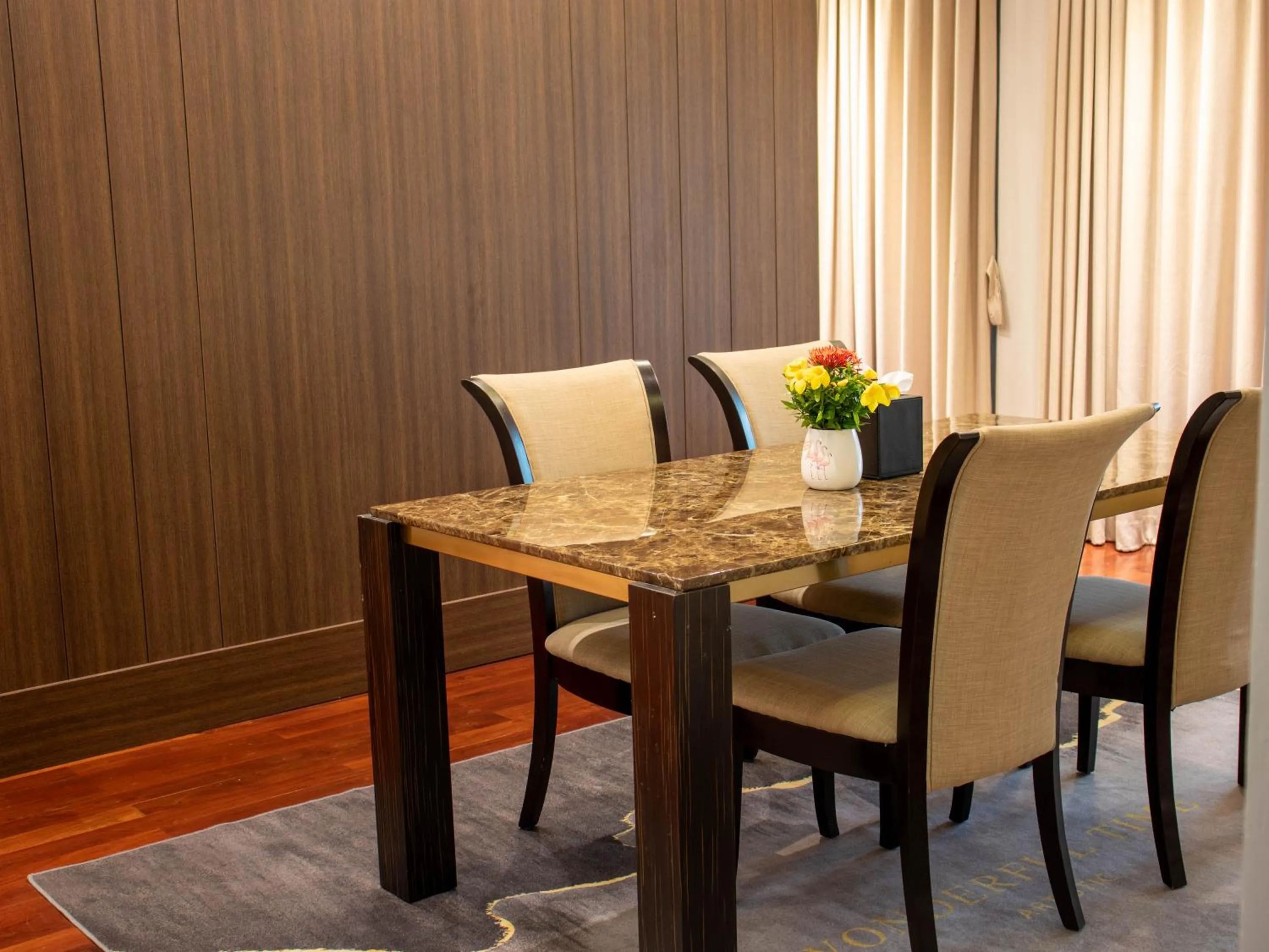 Seating area in Tmark Resort Vangvieng