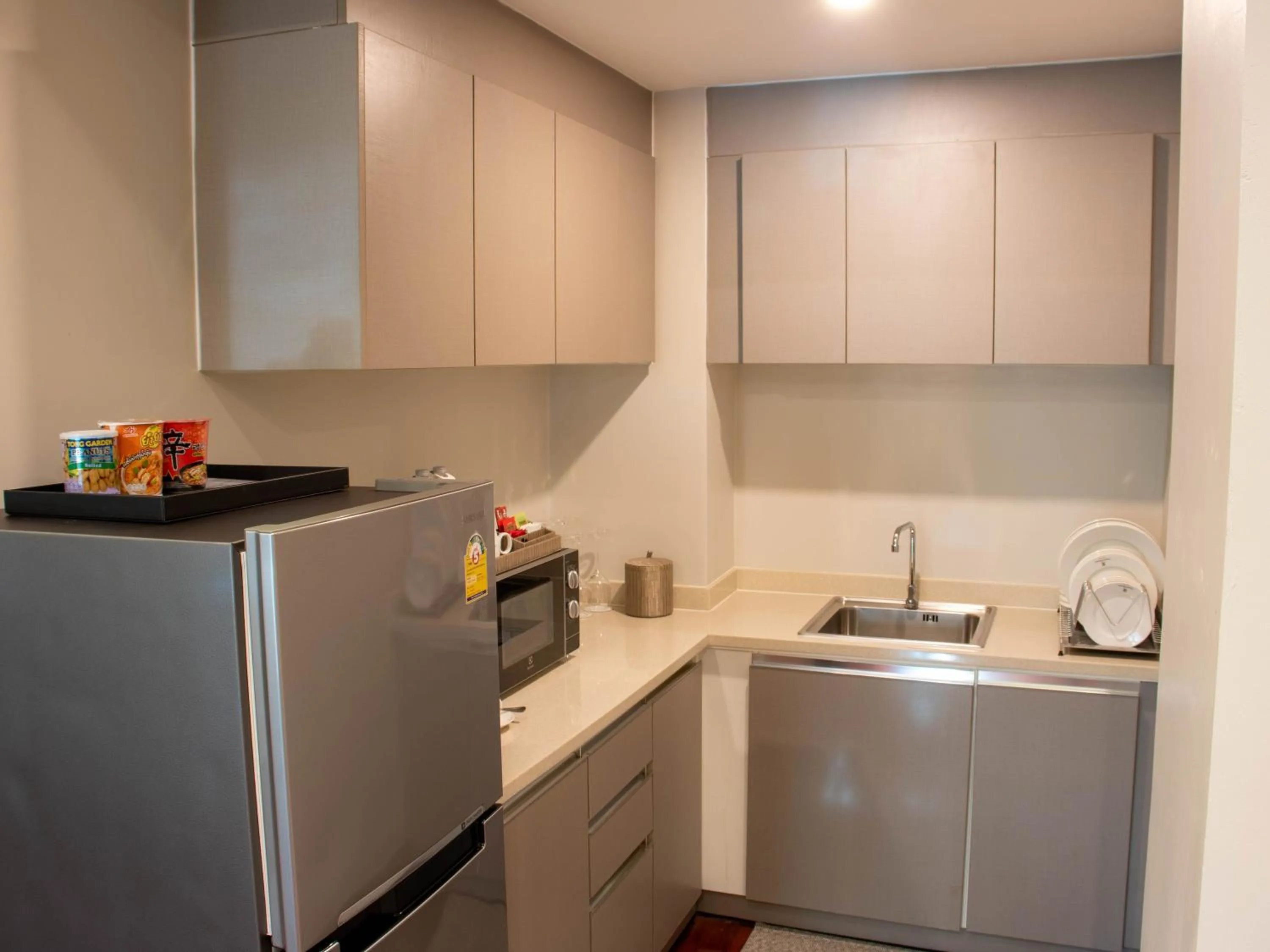 Kitchen or kitchenette in Tmark Resort Vangvieng