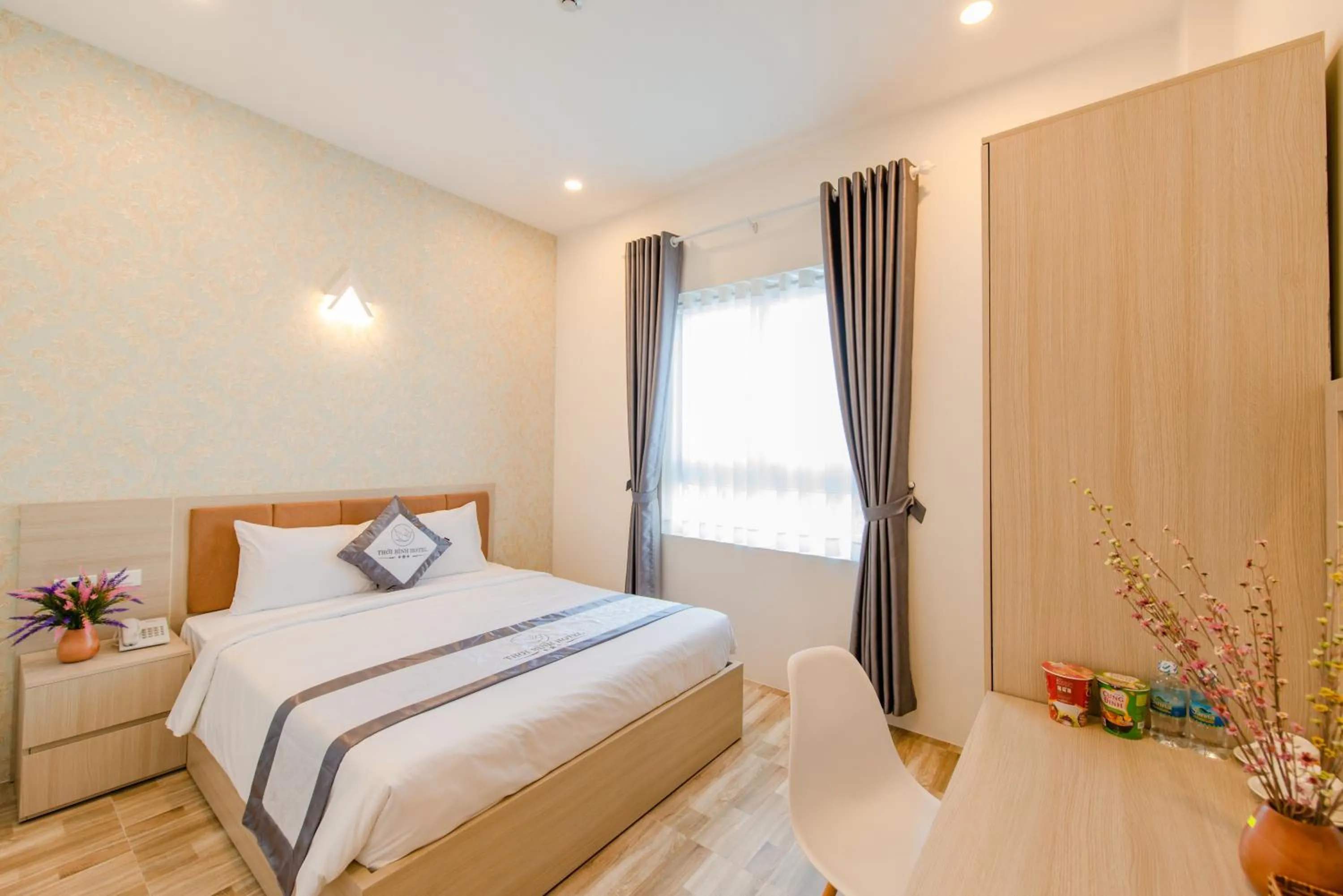 Bed in Thoi Binh Hotel