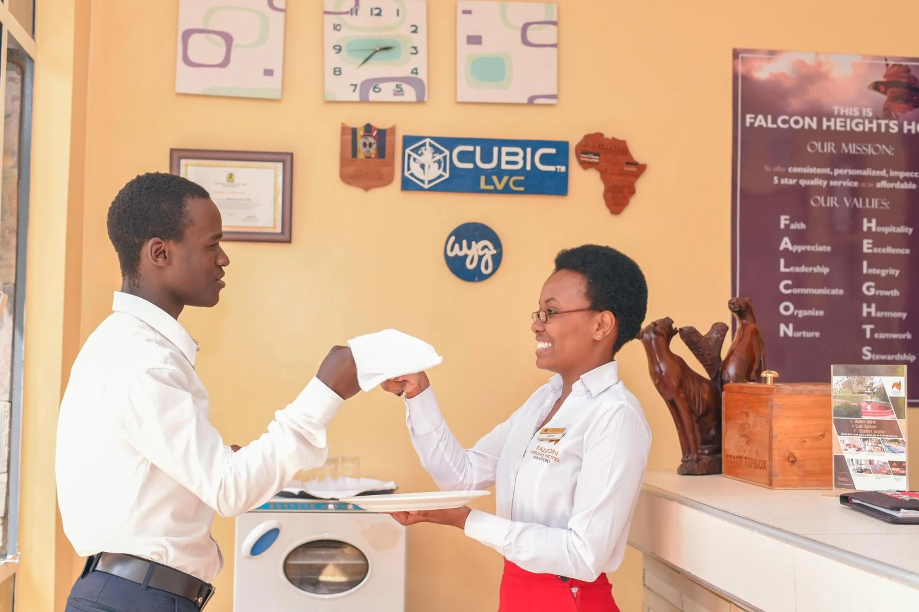 Staff in Falcon Heights Hotel