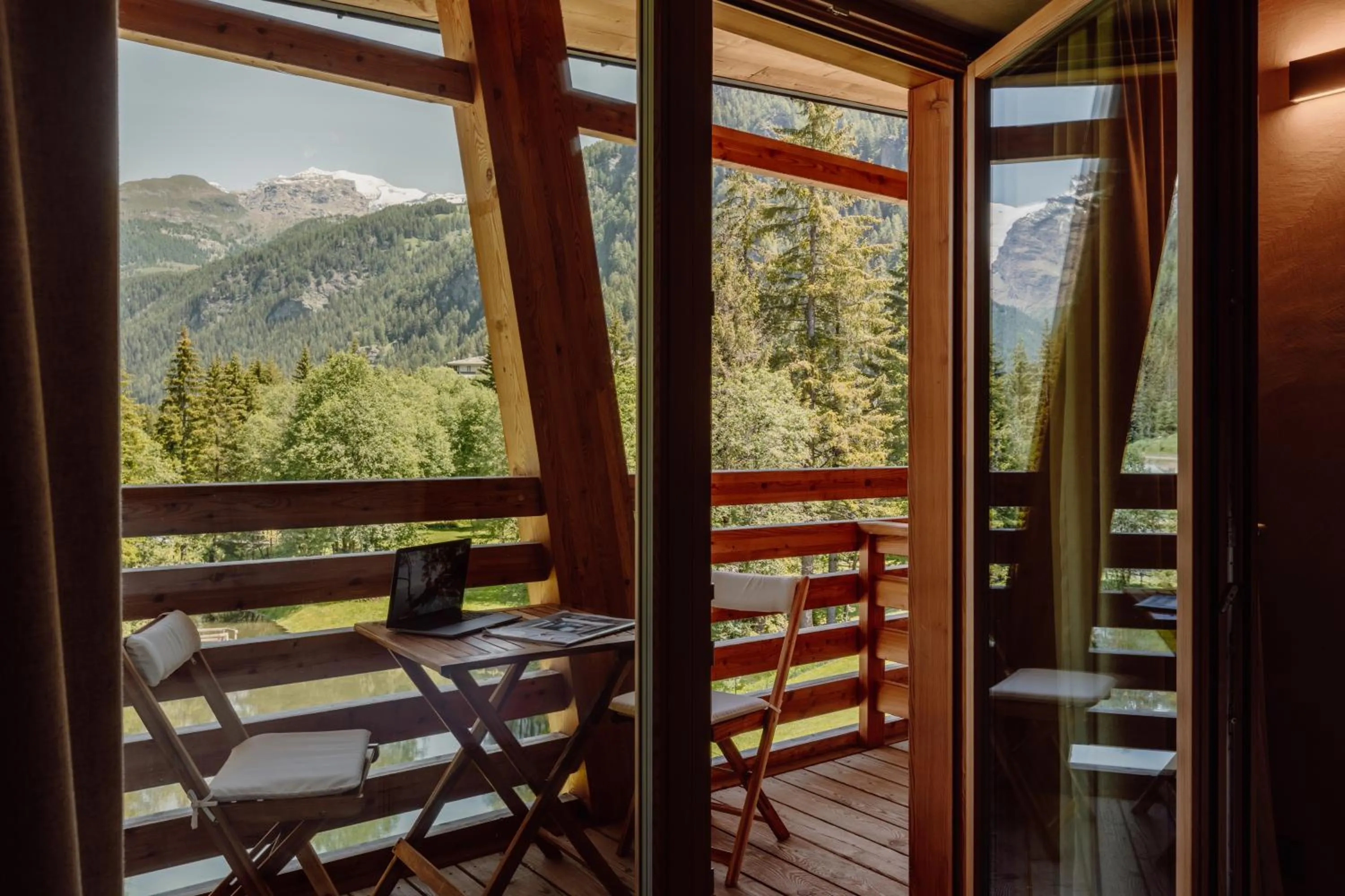 View (from property/room) in Au Charmant Petit Lac - Ecohotel Parc & Spa