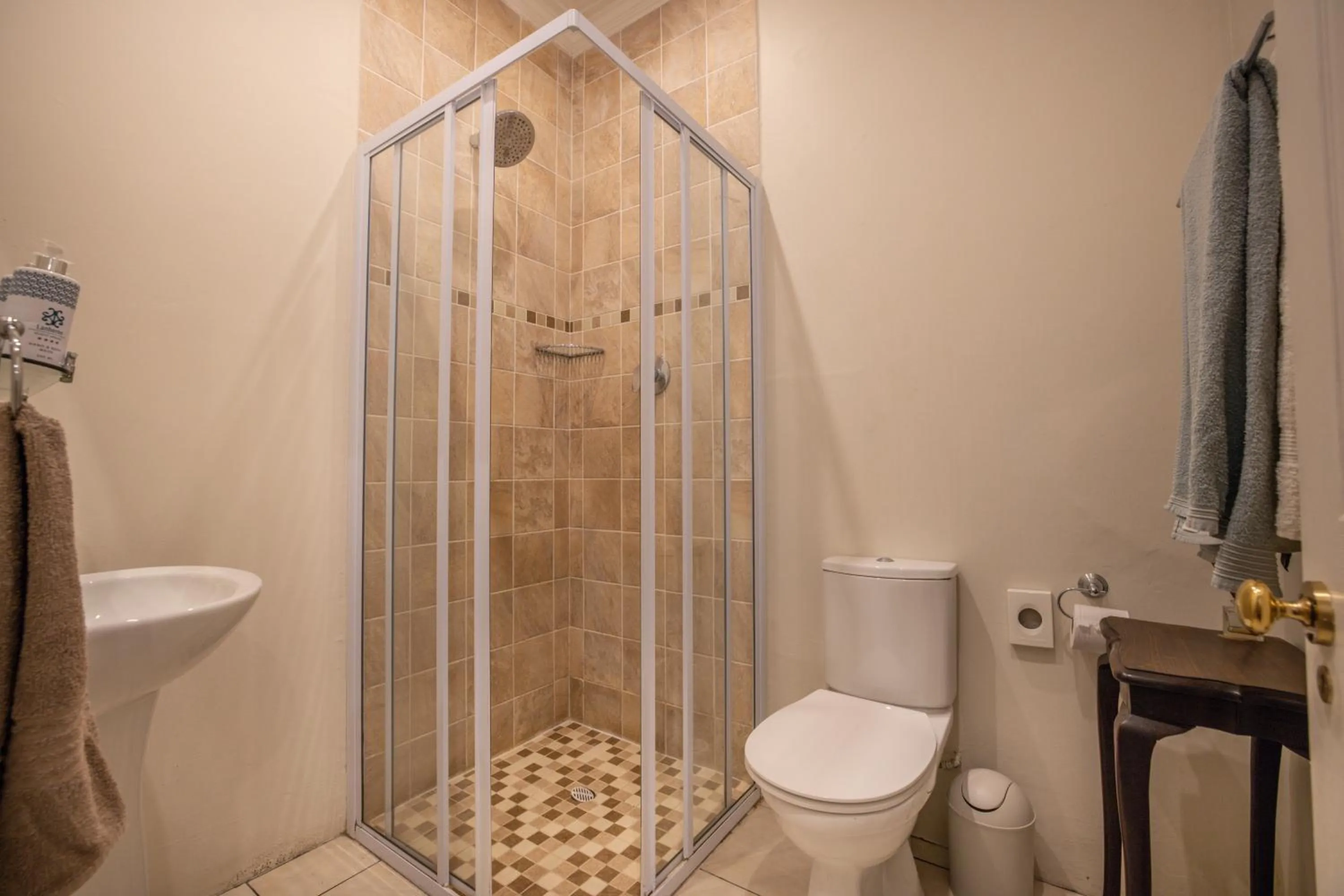 Shower in Lanherne Guest House Bed & Breakfast