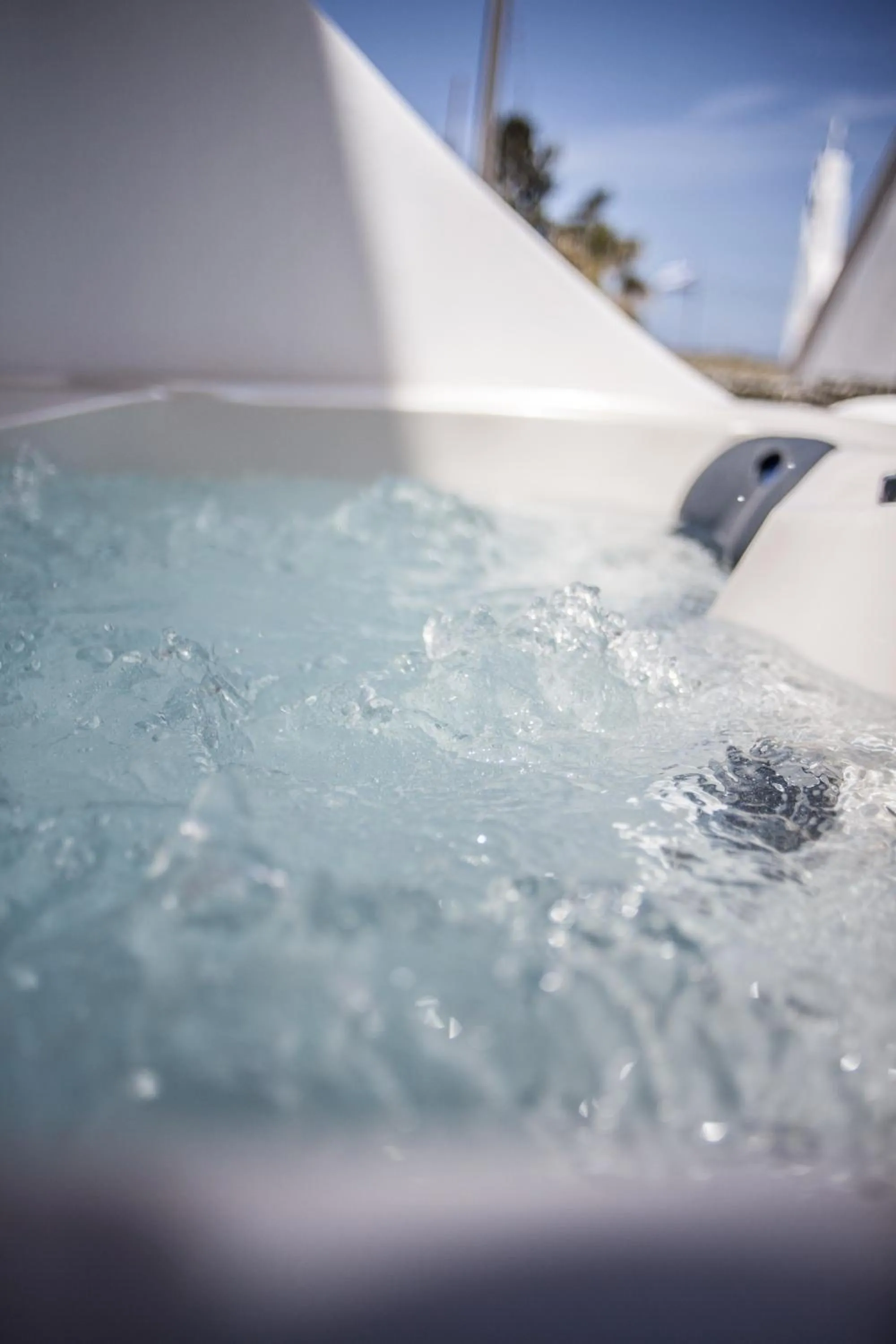 Hot Tub in Villa Galaxy Santorini