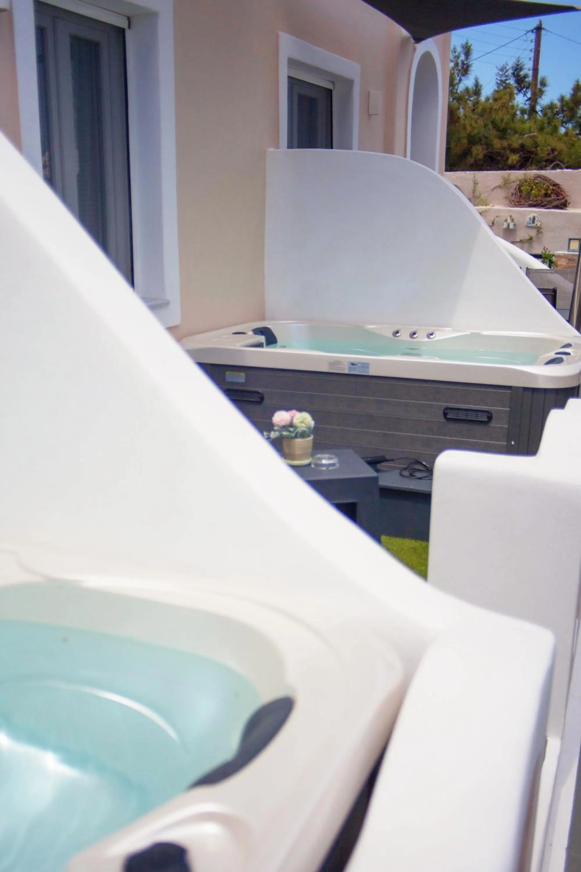 Garden in Villa Galaxy Santorini