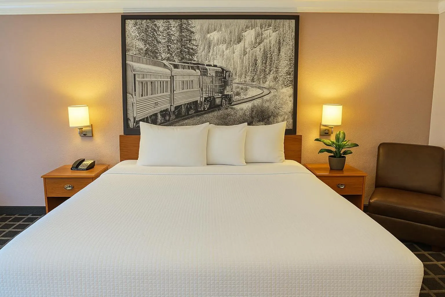 Bed in Creekside Inn & Suites