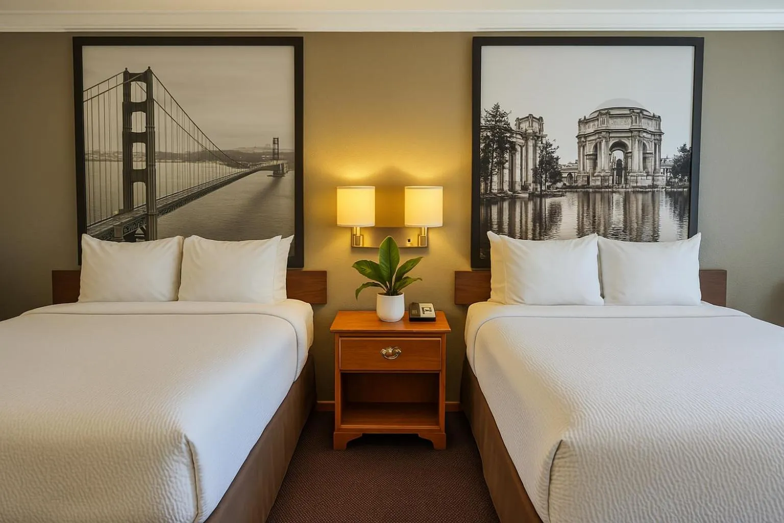 Bed in Creekside Inn & Suites