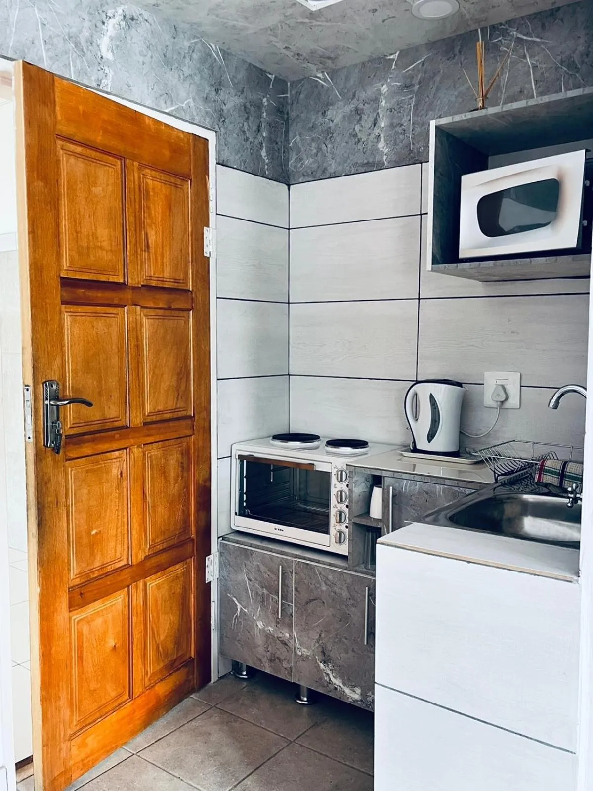 Kitchen or kitchenette in Abecor Hotel