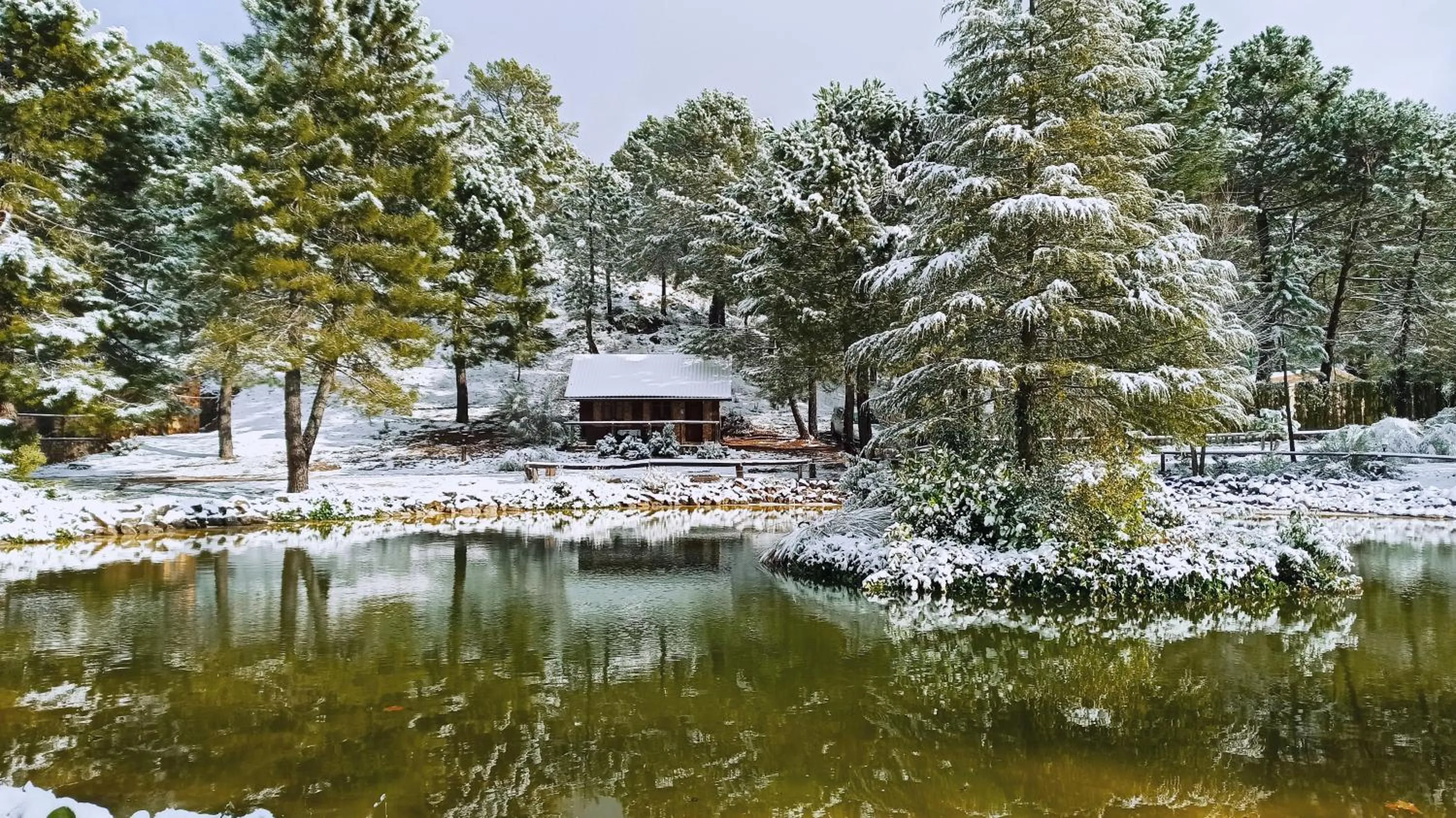 La cabaña del lago en ZAFIRO LAGUNAZO Parque Natural del Río Mundo