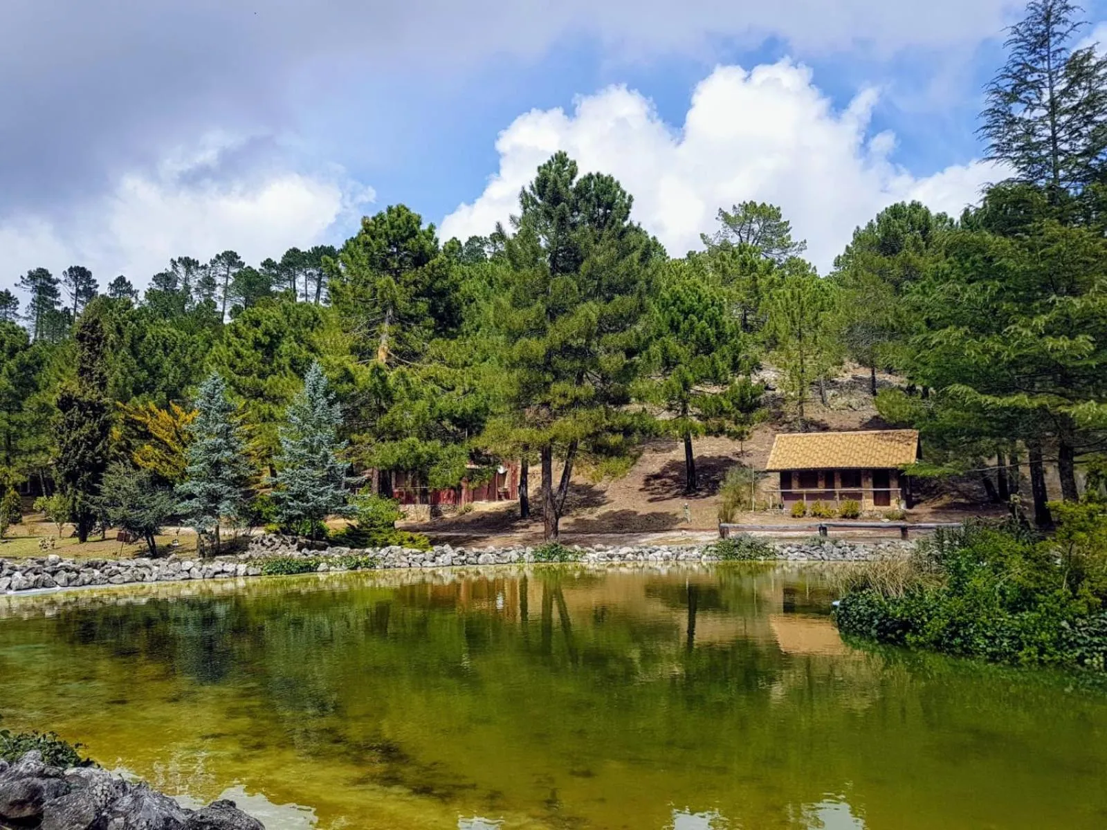 La cabaña del lago en ZAFIRO LAGUNAZO Parque Natural del Río Mundo