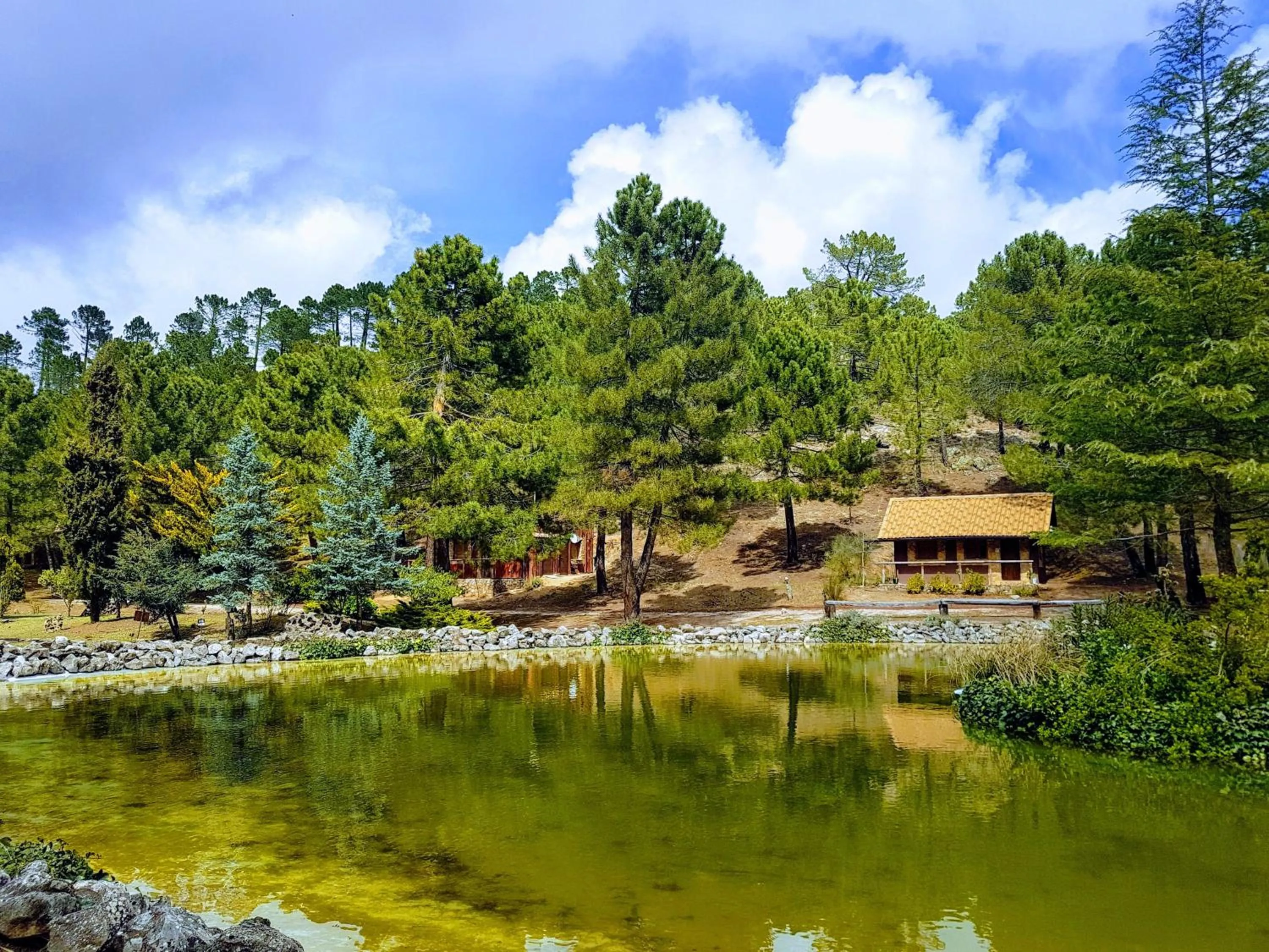 La cabaña del lago en ZAFIRO LAGUNAZO Parque Natural del Río Mundo