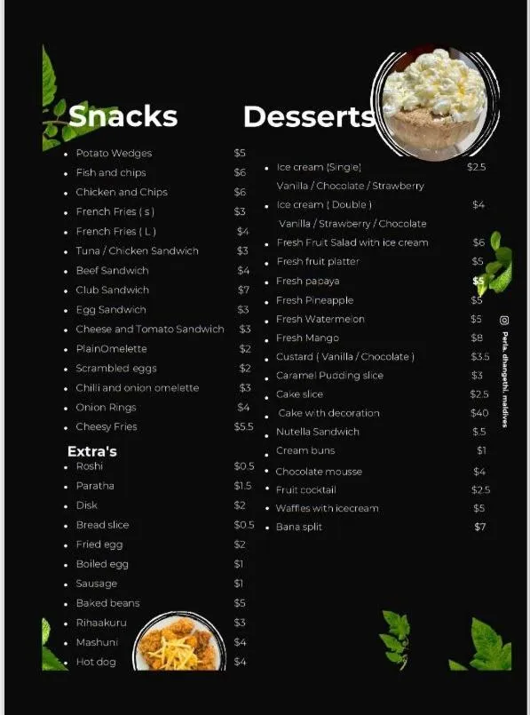 Restaurant/places to eat in PERLA Dhangethi