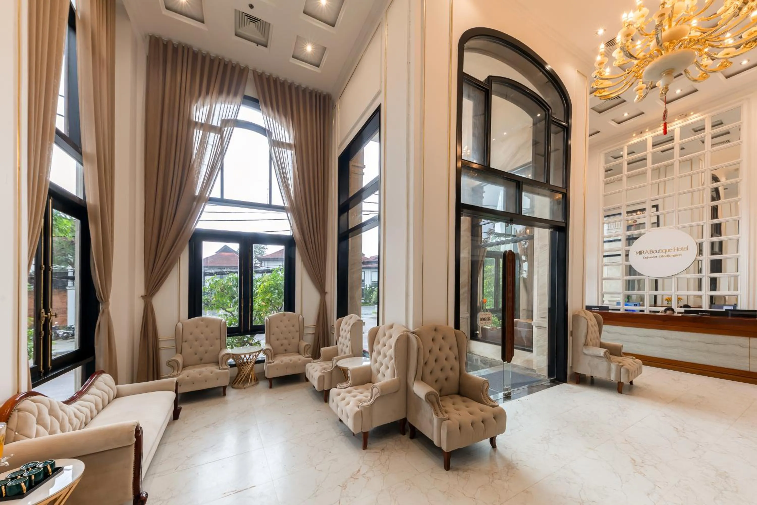 Seating area in Mira Boutique Hotel Quy Nhon