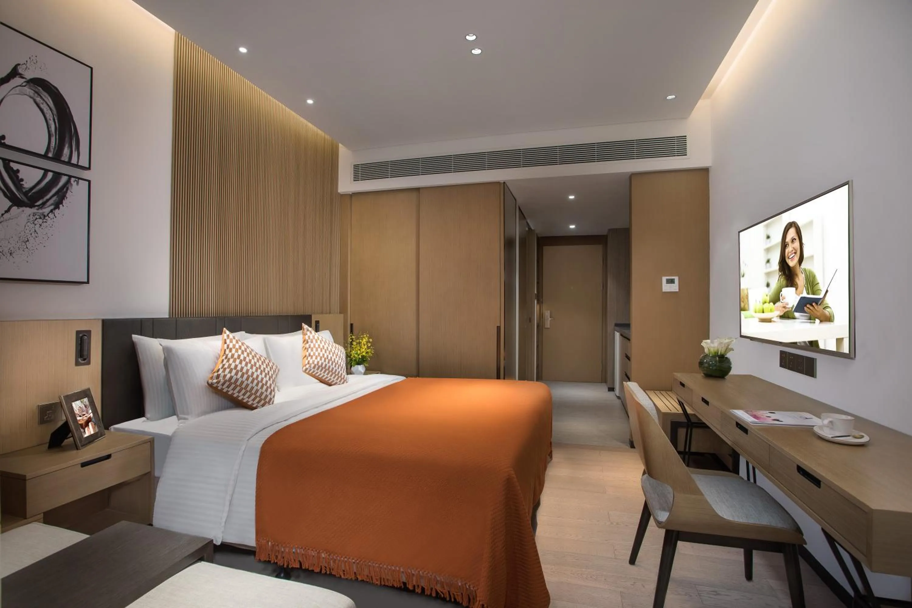Photo of the whole room, Bed in Citadines Songshan Lake Dongguan