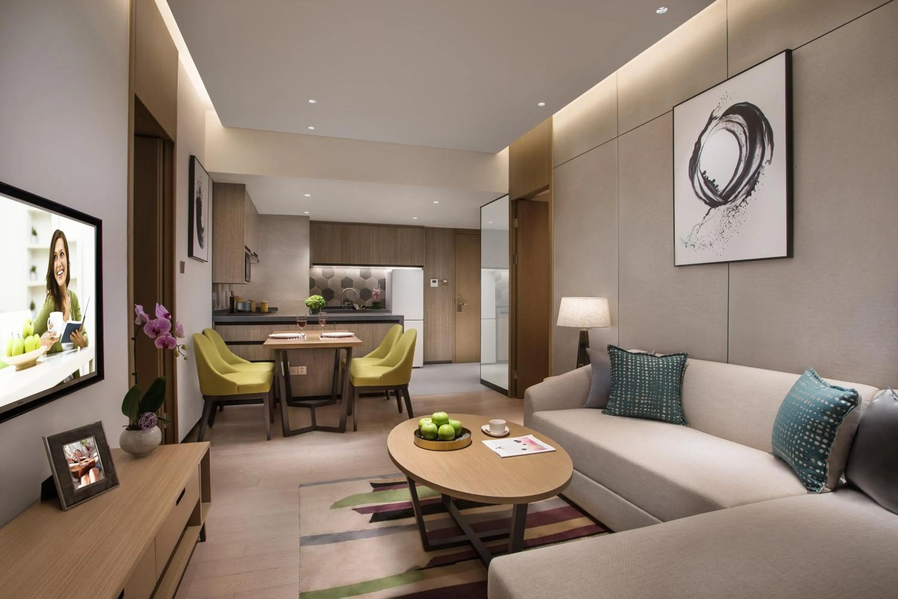Living room in Citadines Songshan Lake Dongguan