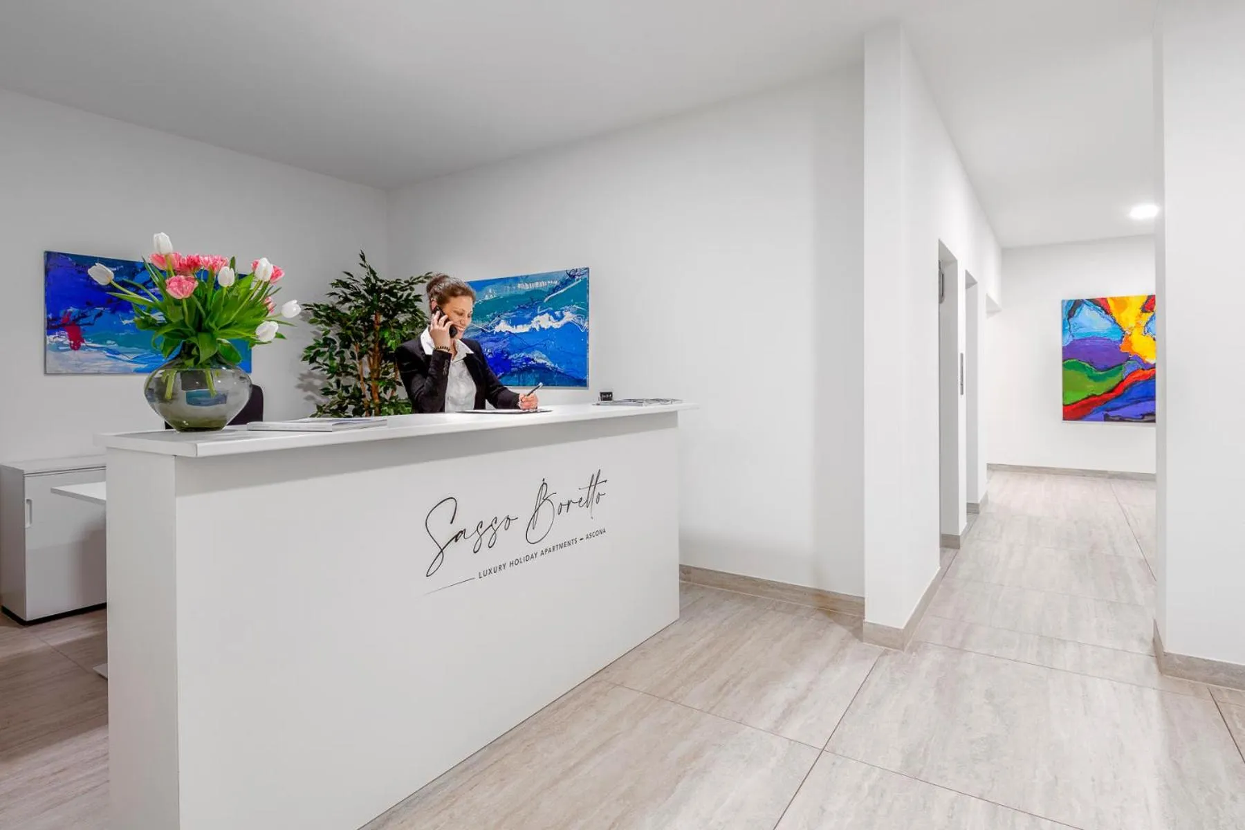 Lobby or reception in Sasso Boretto, Luxury Holiday Apartments